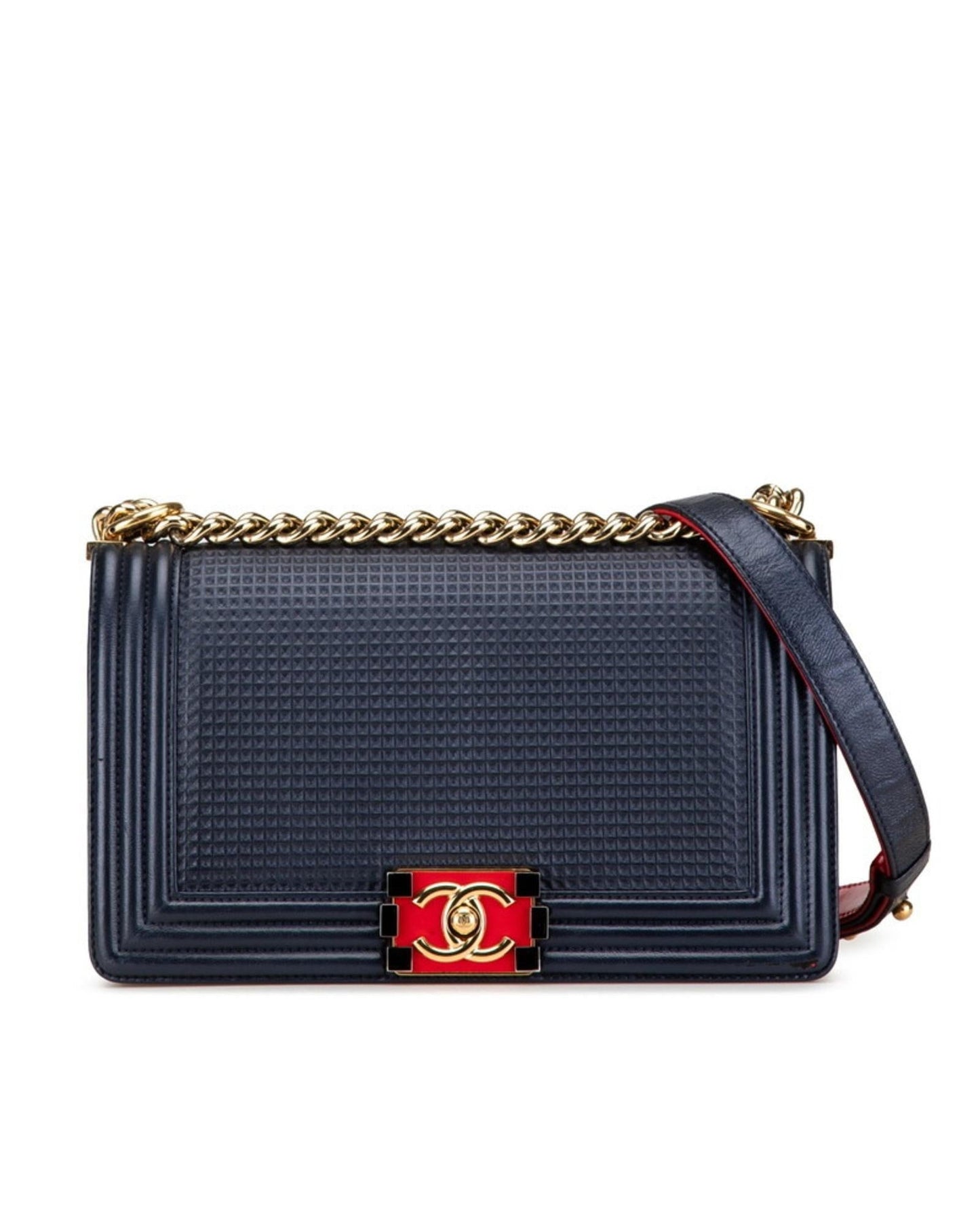 Chanel Quilted Lambskin Leather Chain Bag