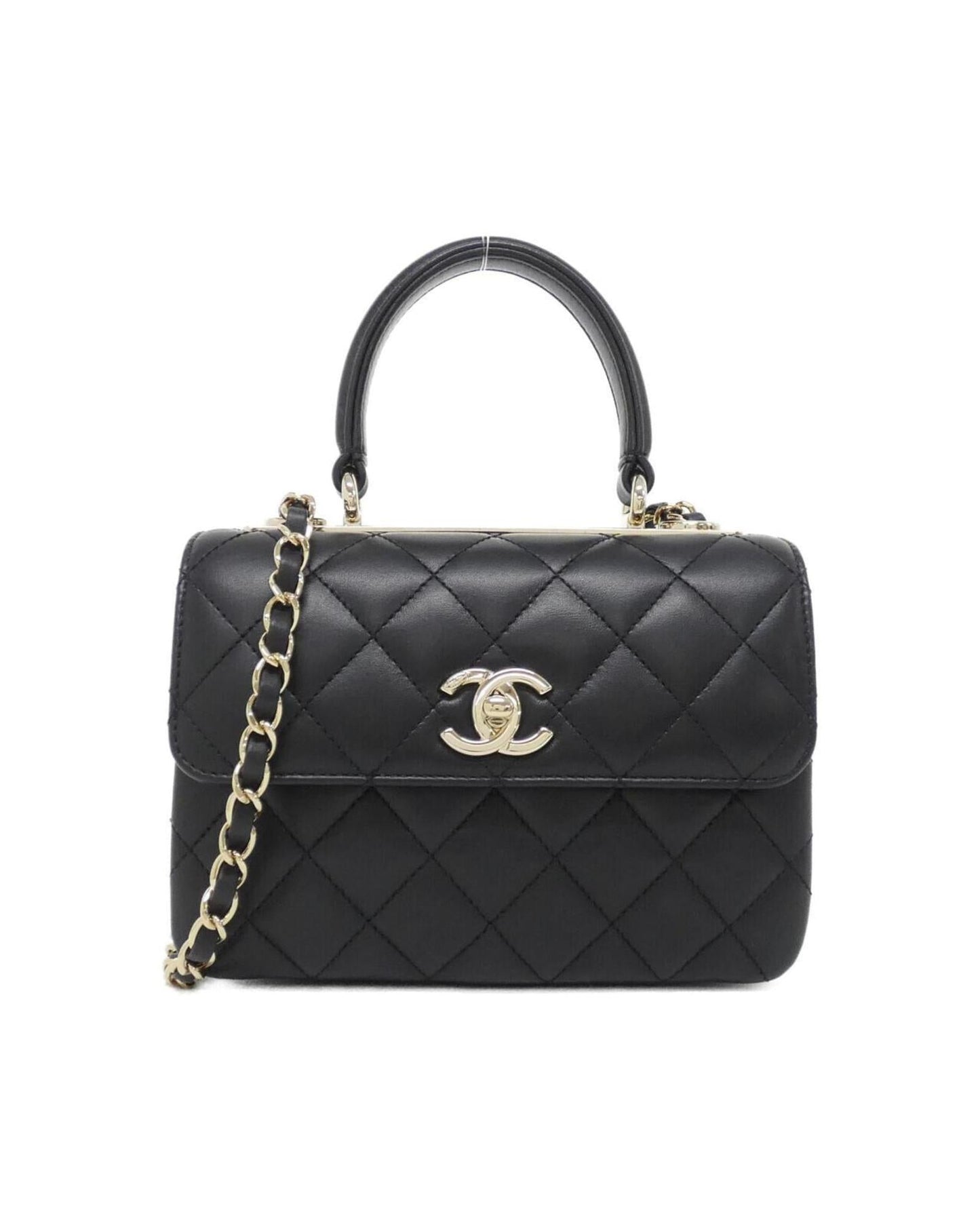 Chanel Classic Quilted Lambskin TopHandle Bag
