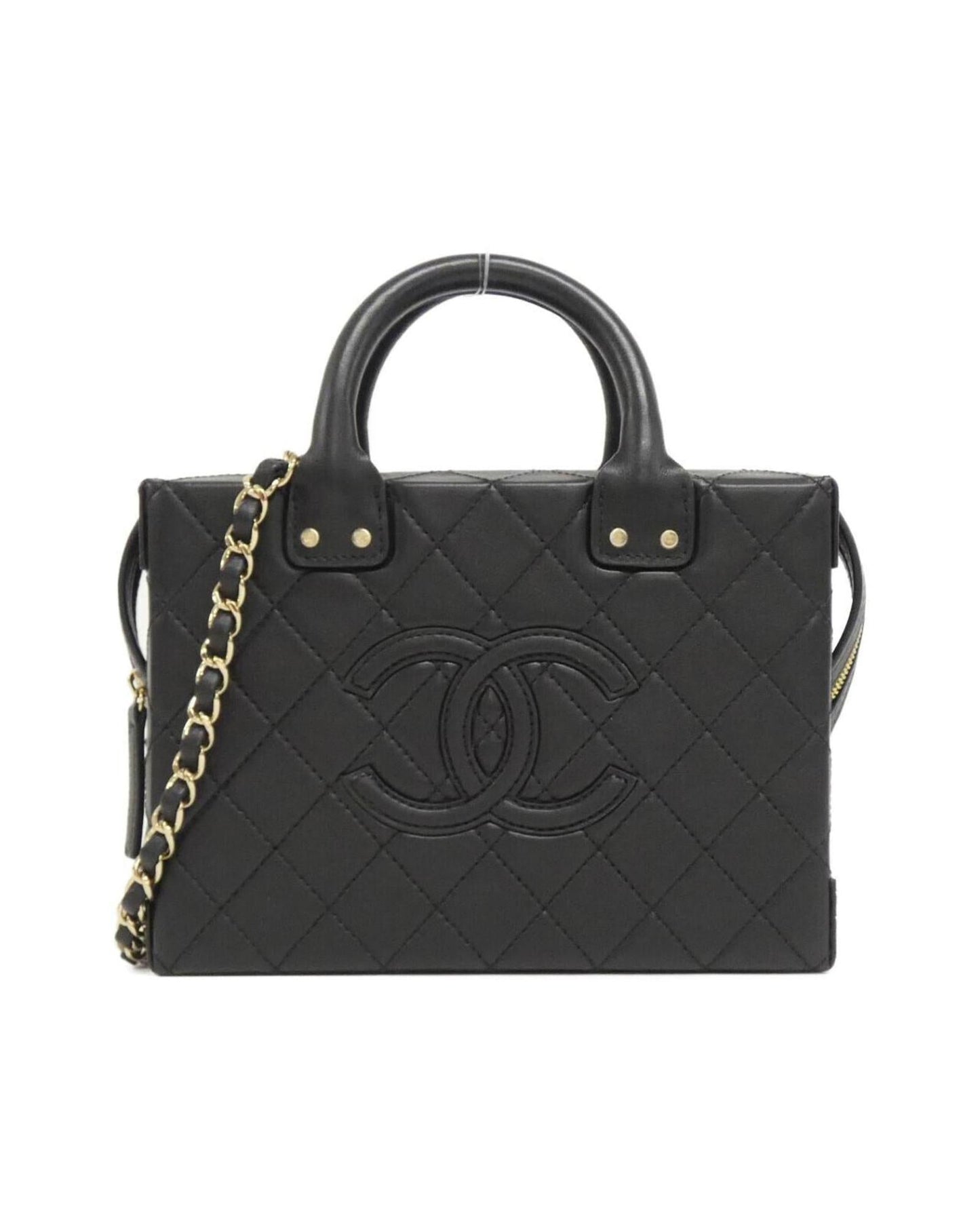 Chanel Box Bag Quilted Leather