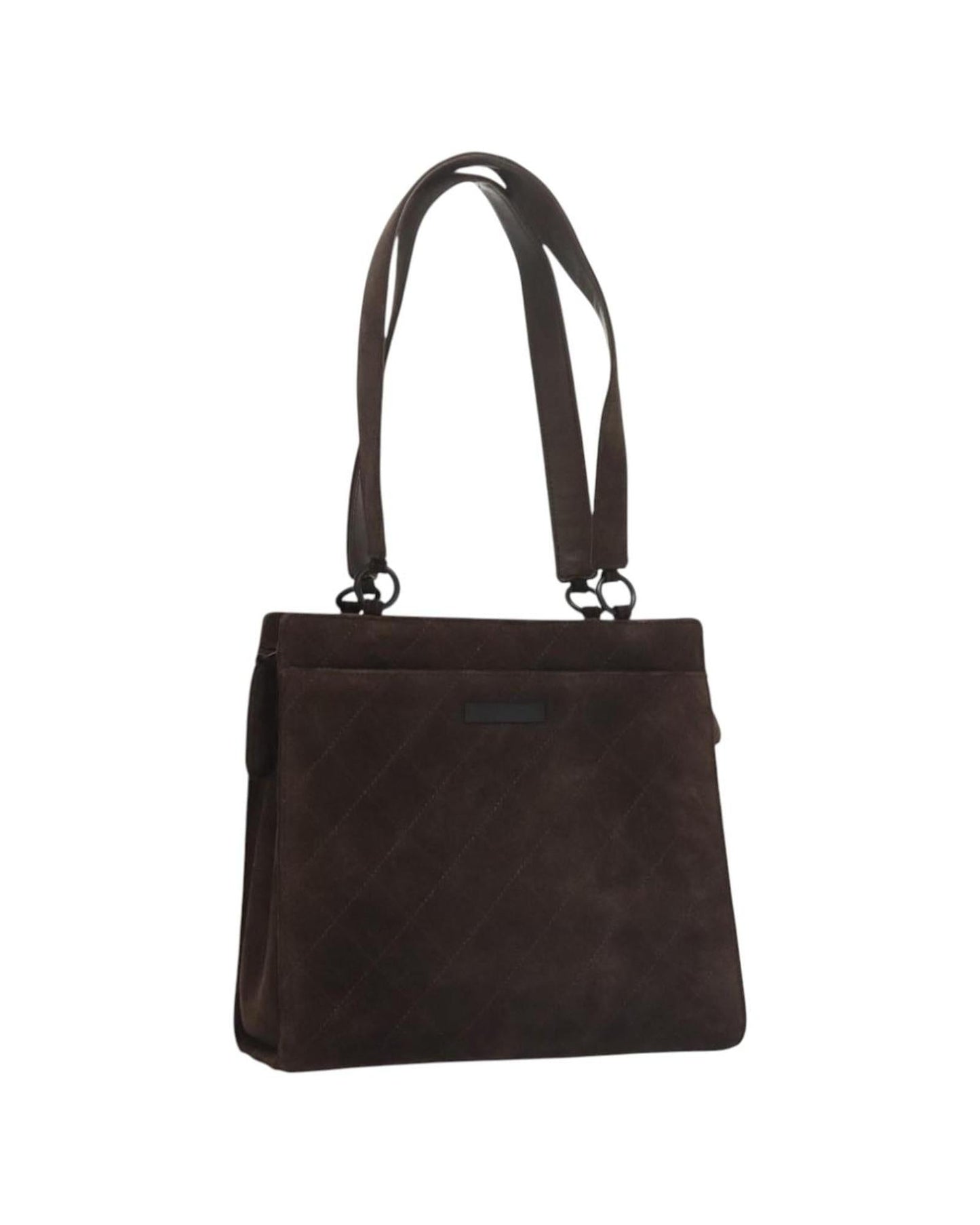 Chanel Suede Quilted Shoulder Bag