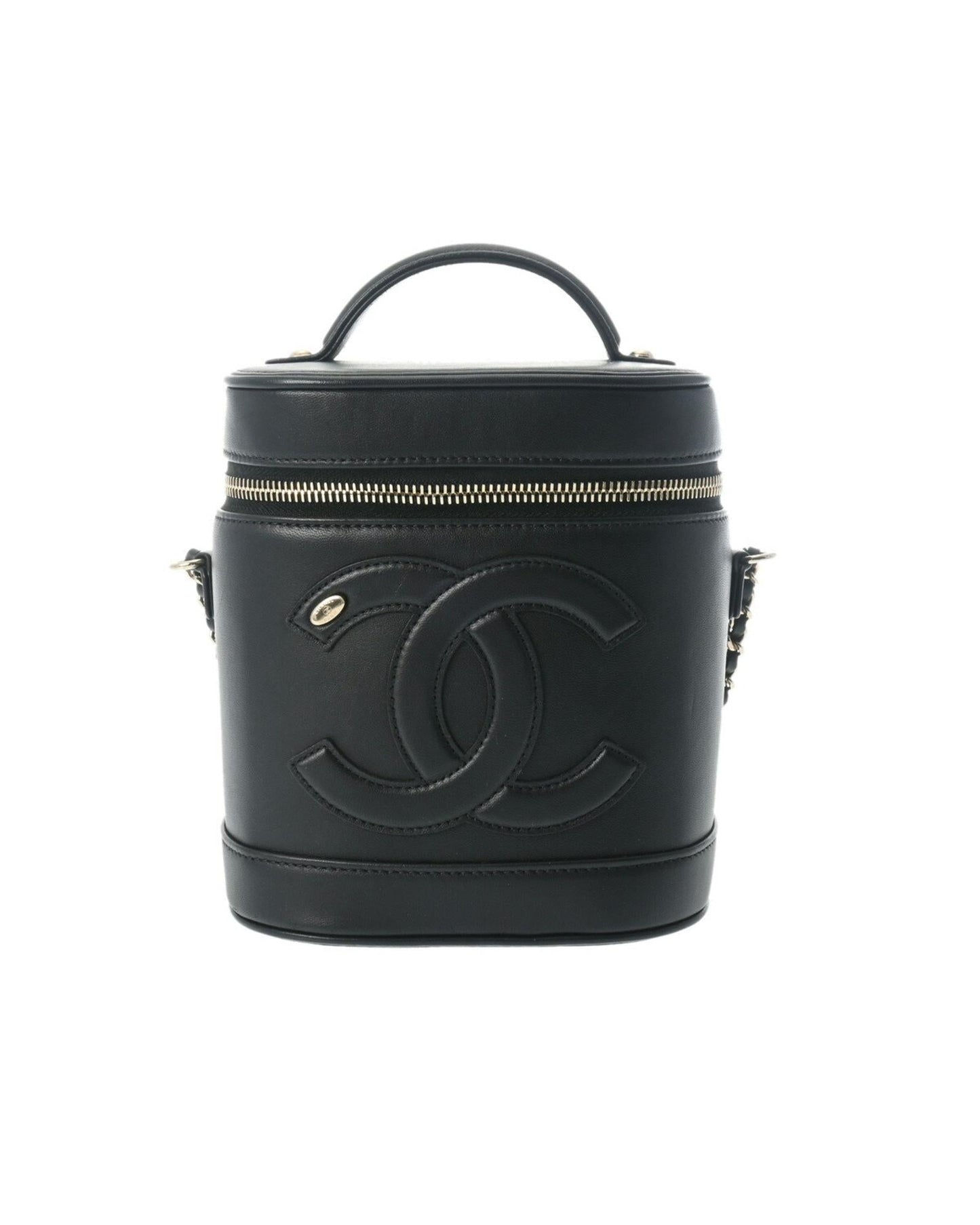 Chanel Cylinder Handbag Embossed Logo