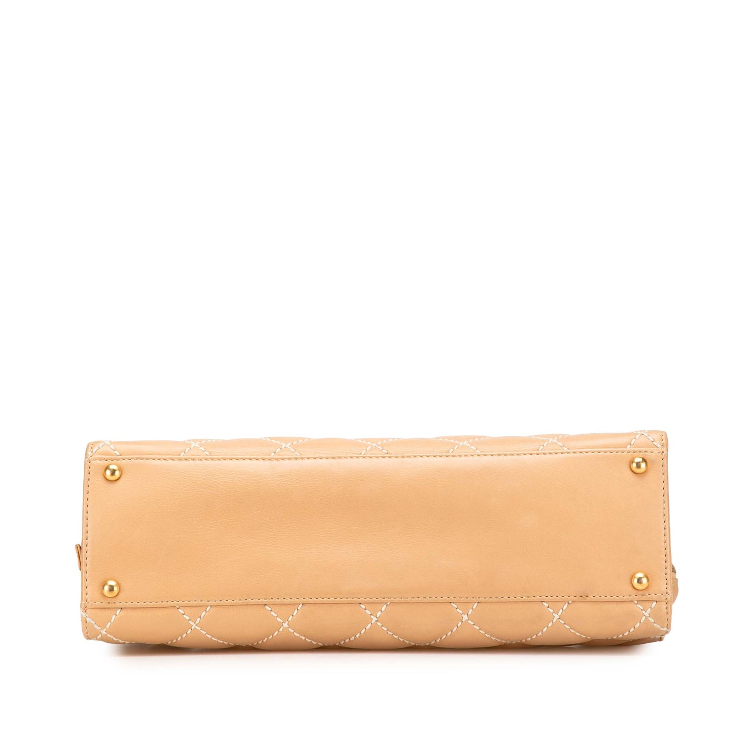 Chanel Cc Lambskin Wild Stitch Handbag