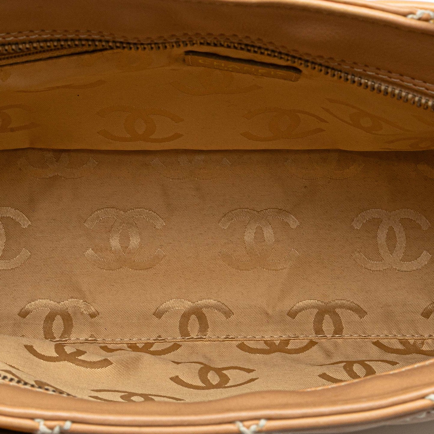 Chanel Cc Lambskin Wild Stitch Handbag