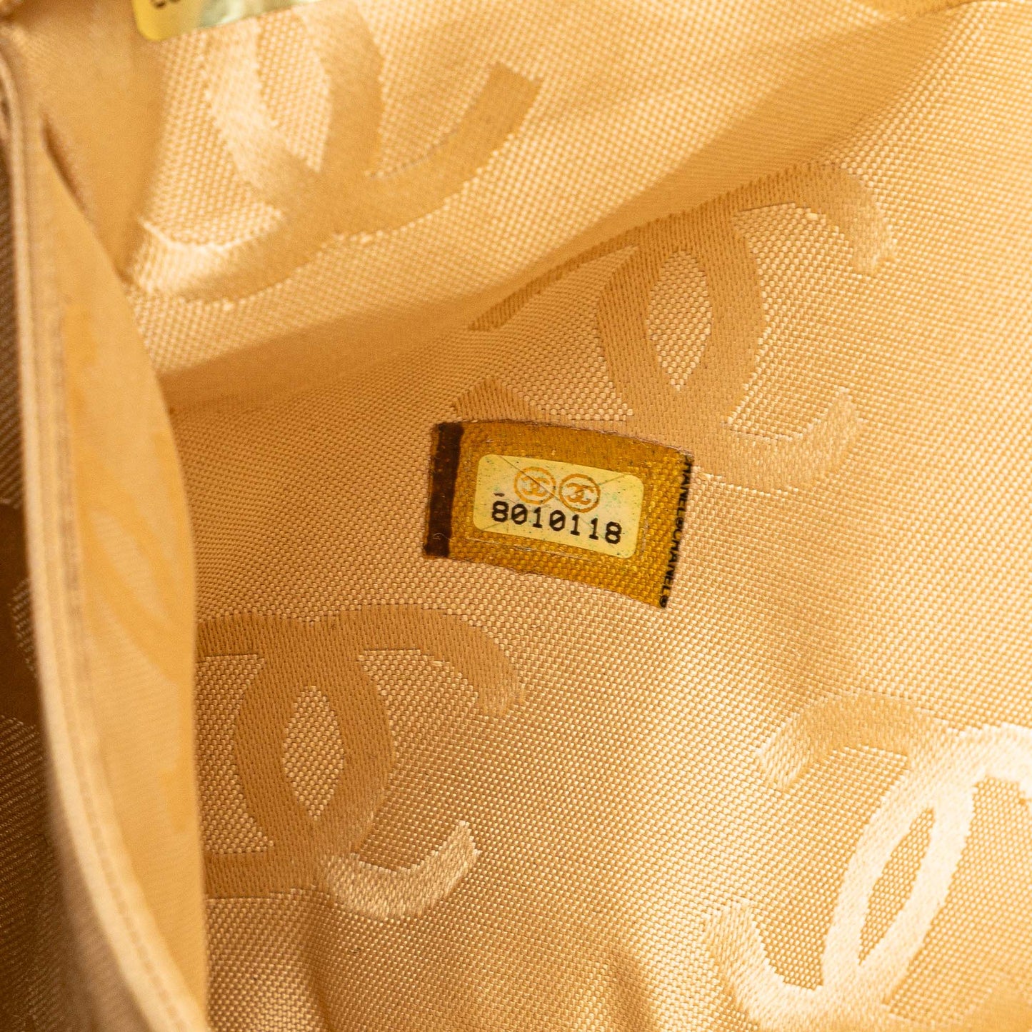Chanel Cc Lambskin Wild Stitch Handbag