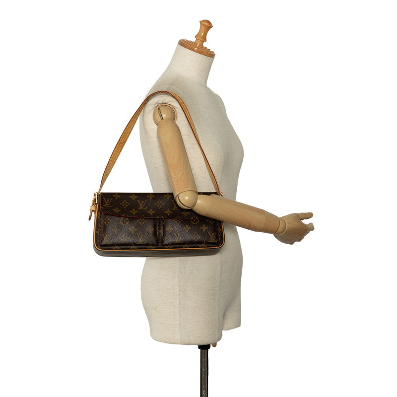 Louis Vuitton Monogram M51164 Shoulder Bag PVC/Leather Brown