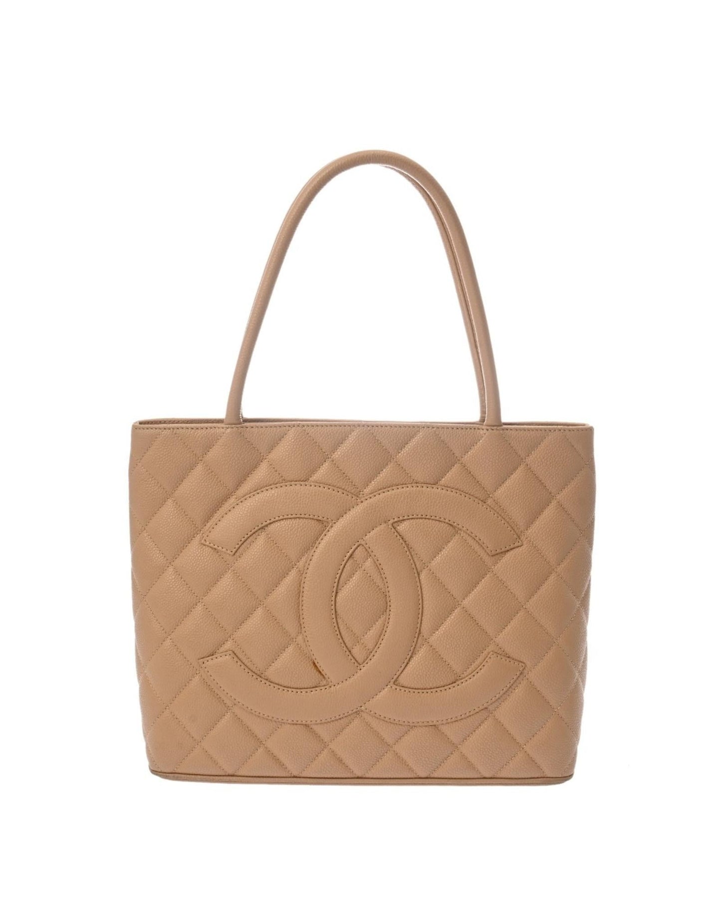 Chanel Leather Medaillon Tote with Box and Dust Bag