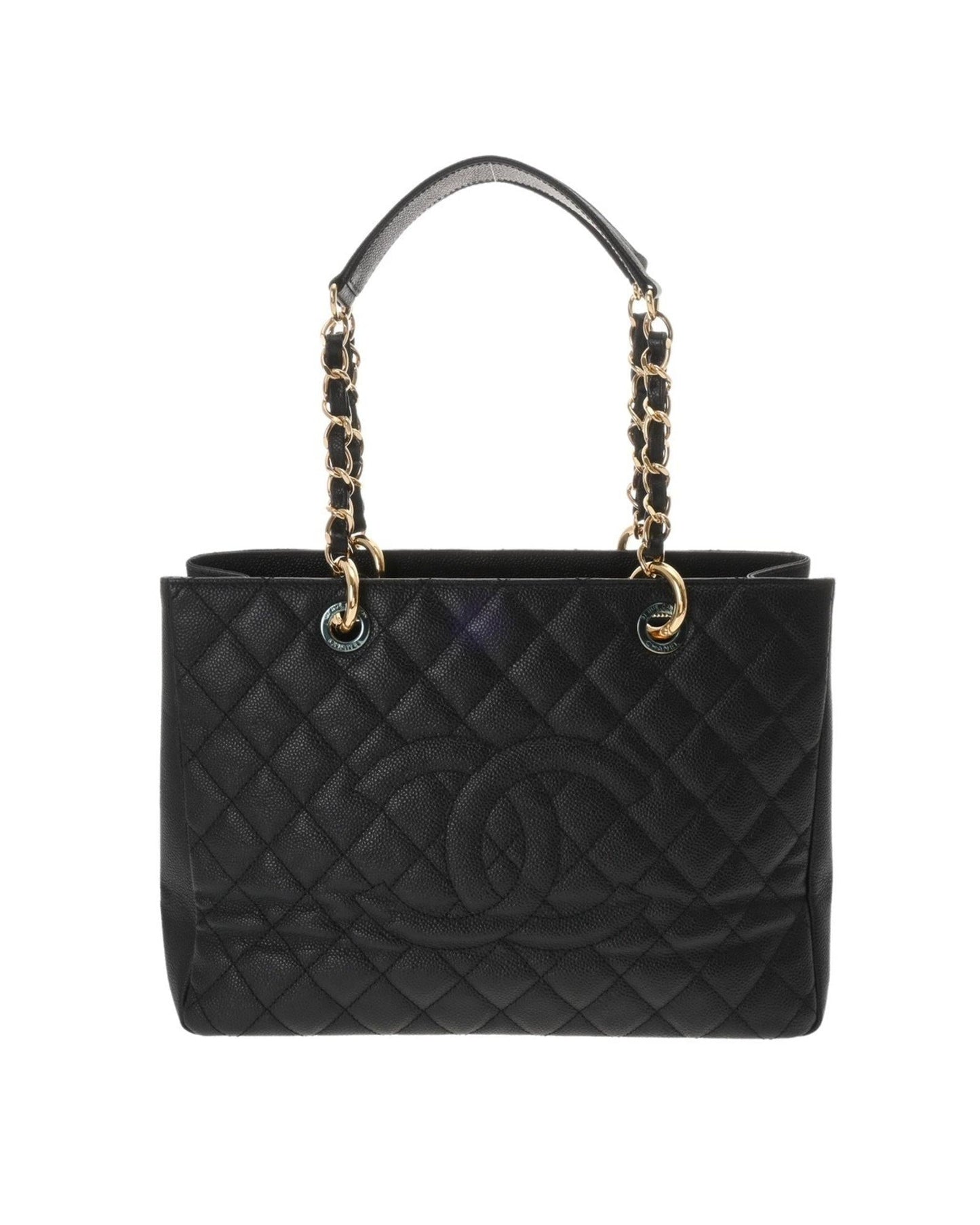 Chanel Grand Shopping Leather Tote with Dust Bag and  Card
