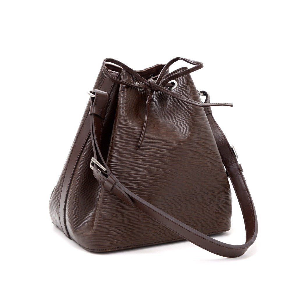 Louis Vuitto Petit Noe Chocolate Brown Epi Leather Bag