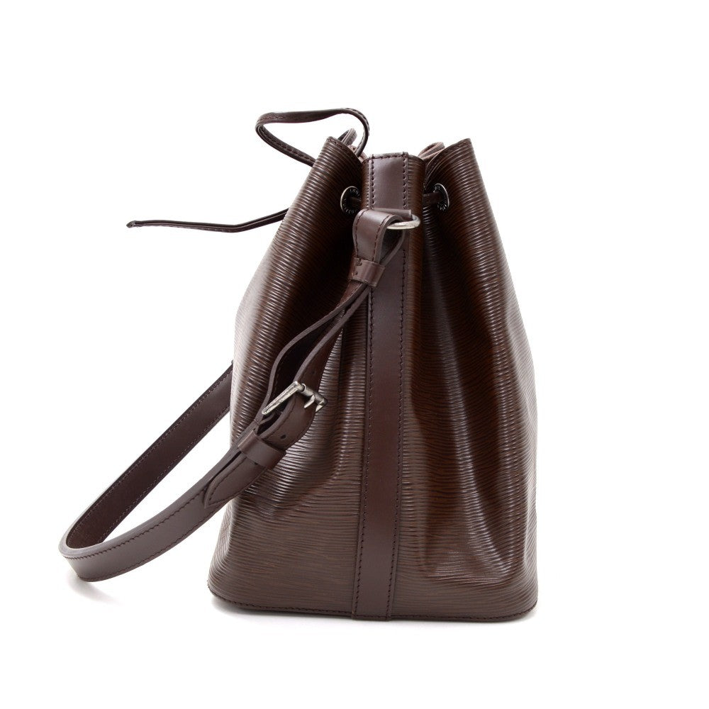 Louis Vuitto Petit Noe Chocolate Brown Epi Leather Bag