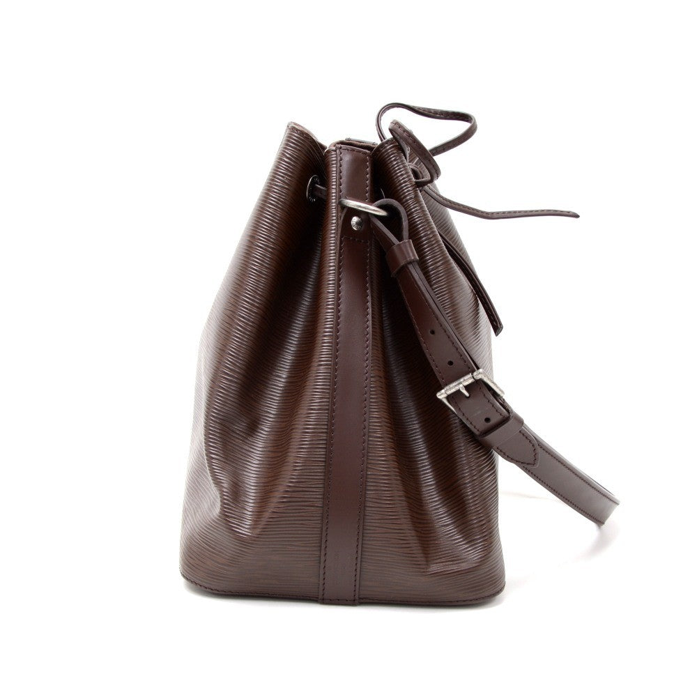 Louis Vuitto Petit Noe Chocolate Brown Epi Leather Bag