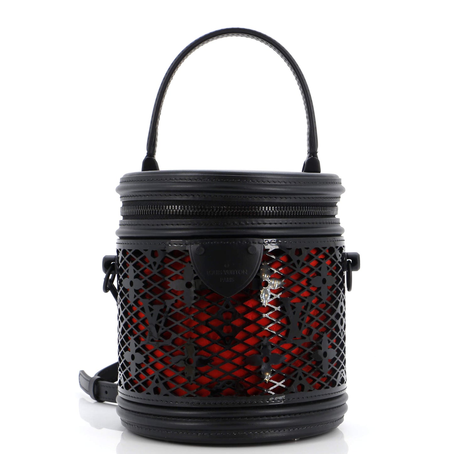 Louis Vuitton Cannes Handbag Monogram Lace Leather