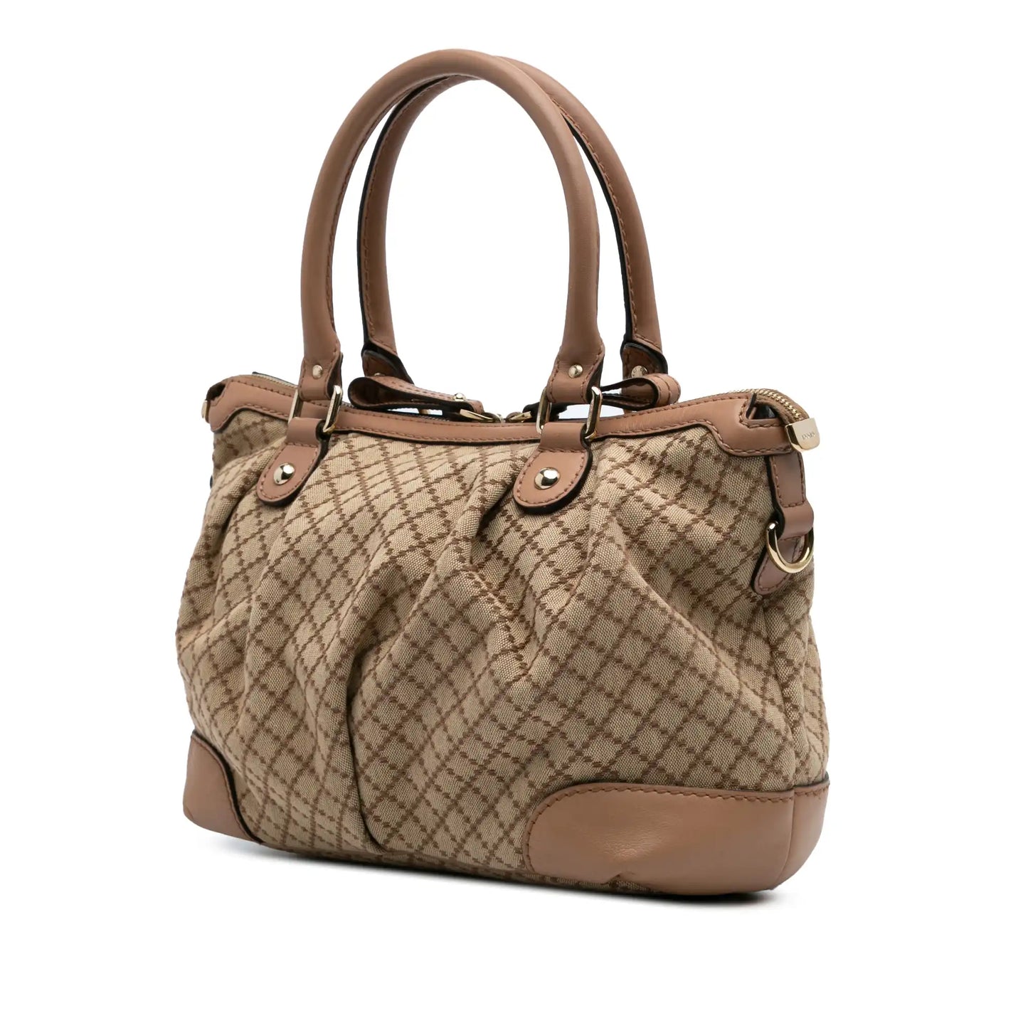 GLM-- Sukey Handbag Brown Diamante Canvas