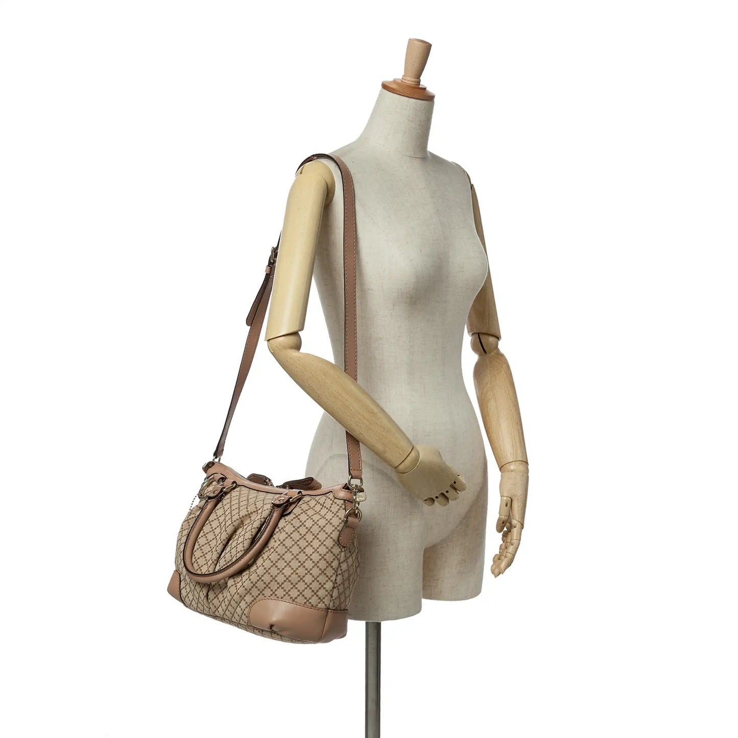 GLM-- Sukey Handbag Brown Diamante Canvas