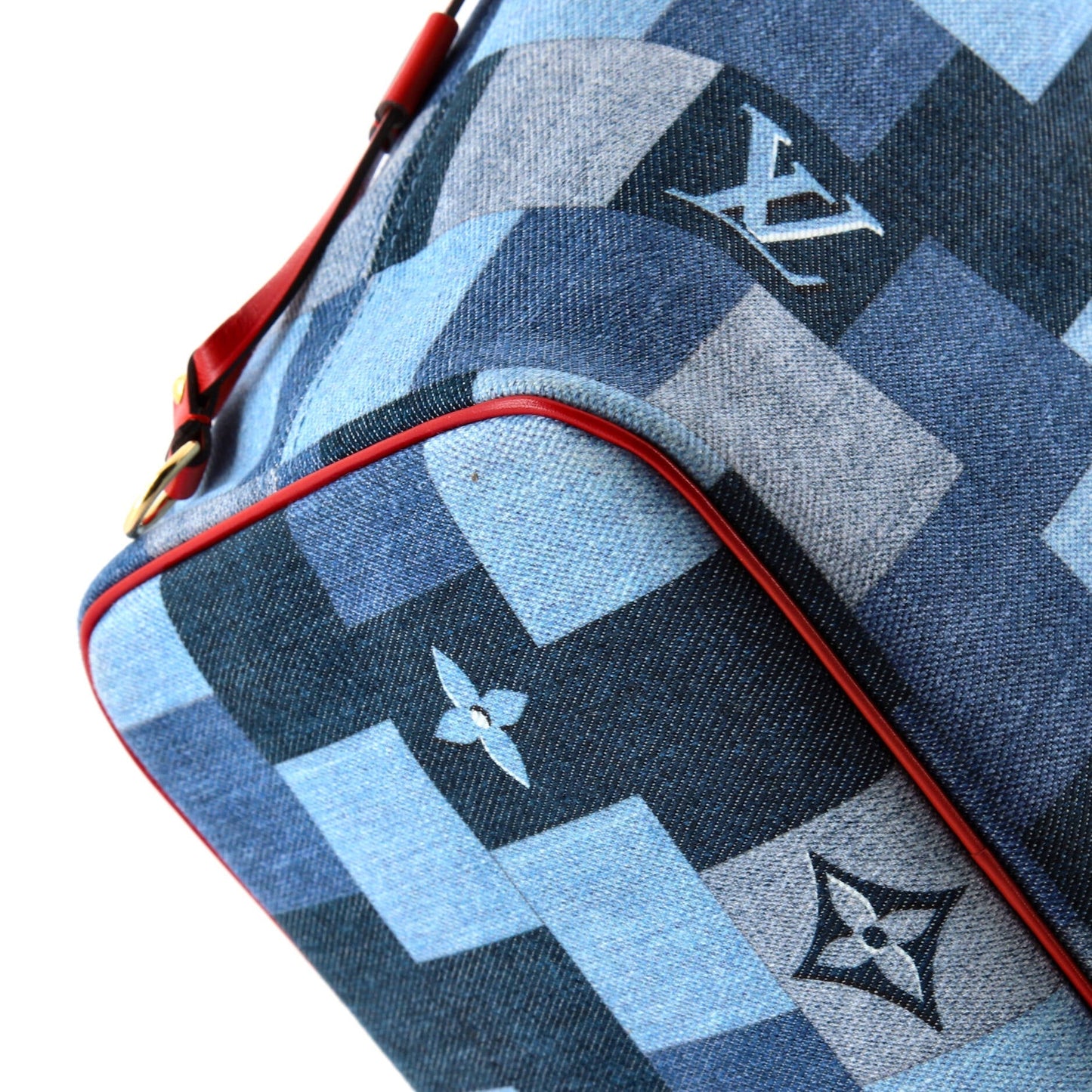 Louis Vuitton Neverfull Tote Damier and Monogram Patchwork Denim MM