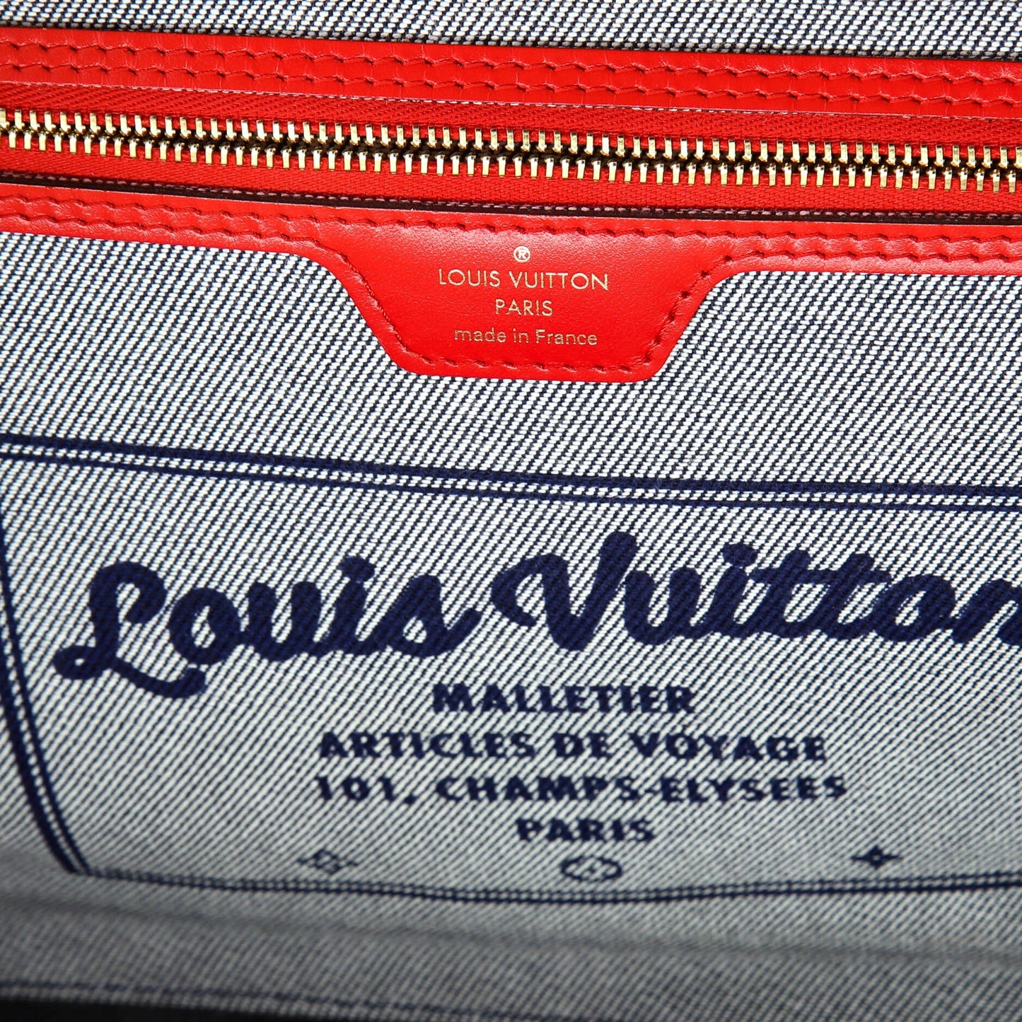 Louis Vuitton Neverfull Tote Damier and Monogram Patchwork Denim MM