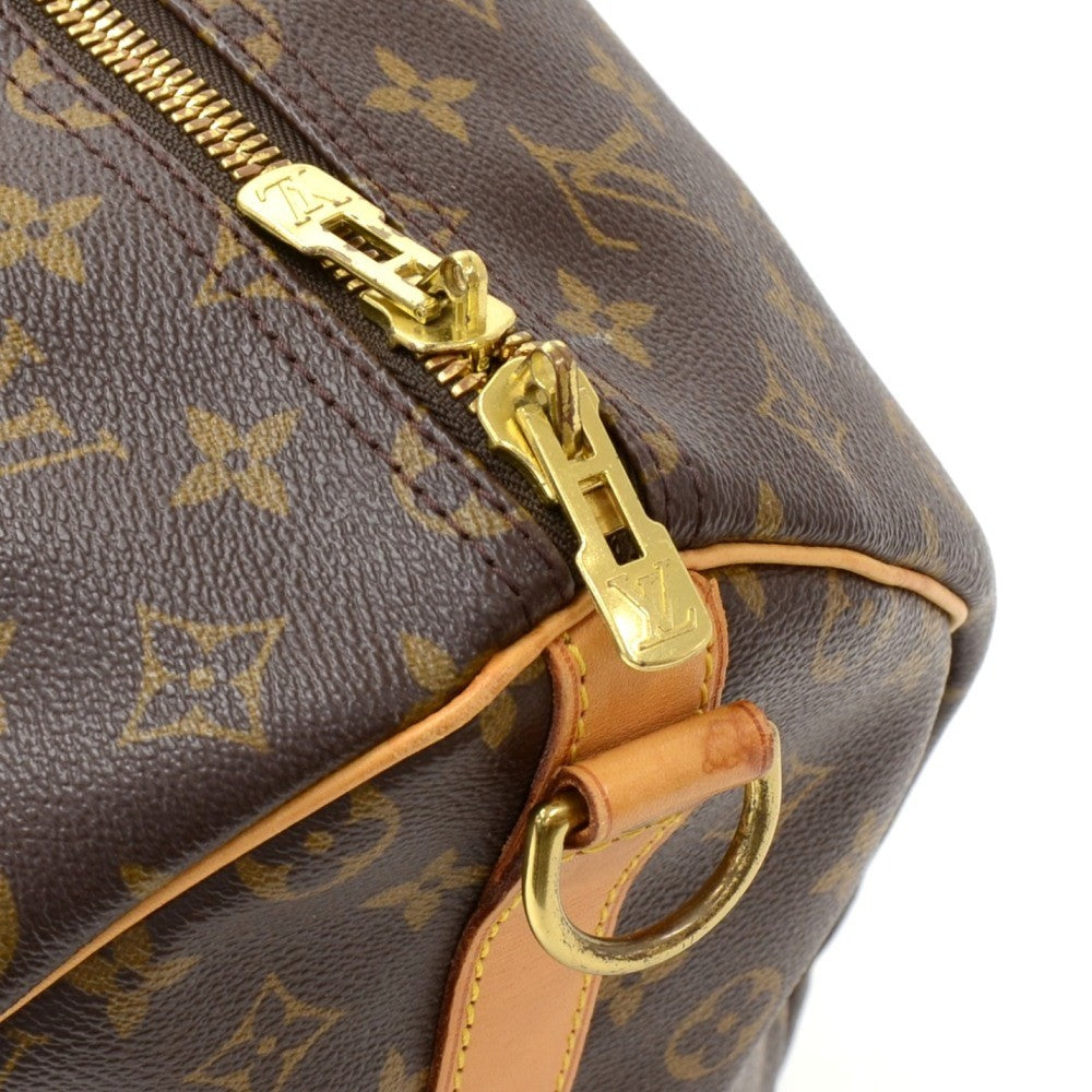 Louis Vuitto Keepall 50 Bandouliere Monogram Canvas Travel Bag with Strap