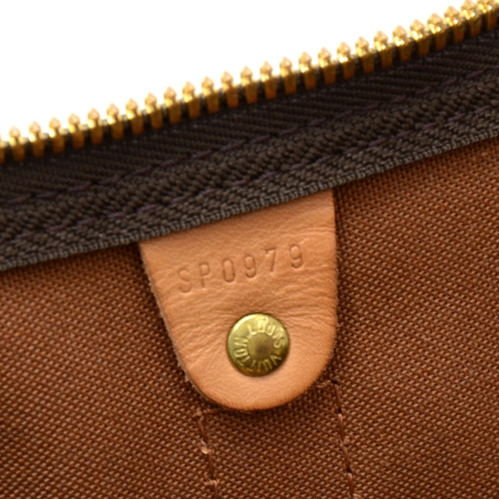Louis Vuitto Keepall 50 Bandouliere Monogram Canvas Travel Bag with Strap