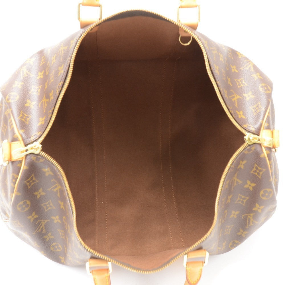 Louis Vuitto Keepall 50 Bandouliere Monogram Canvas Travel Bag with Strap