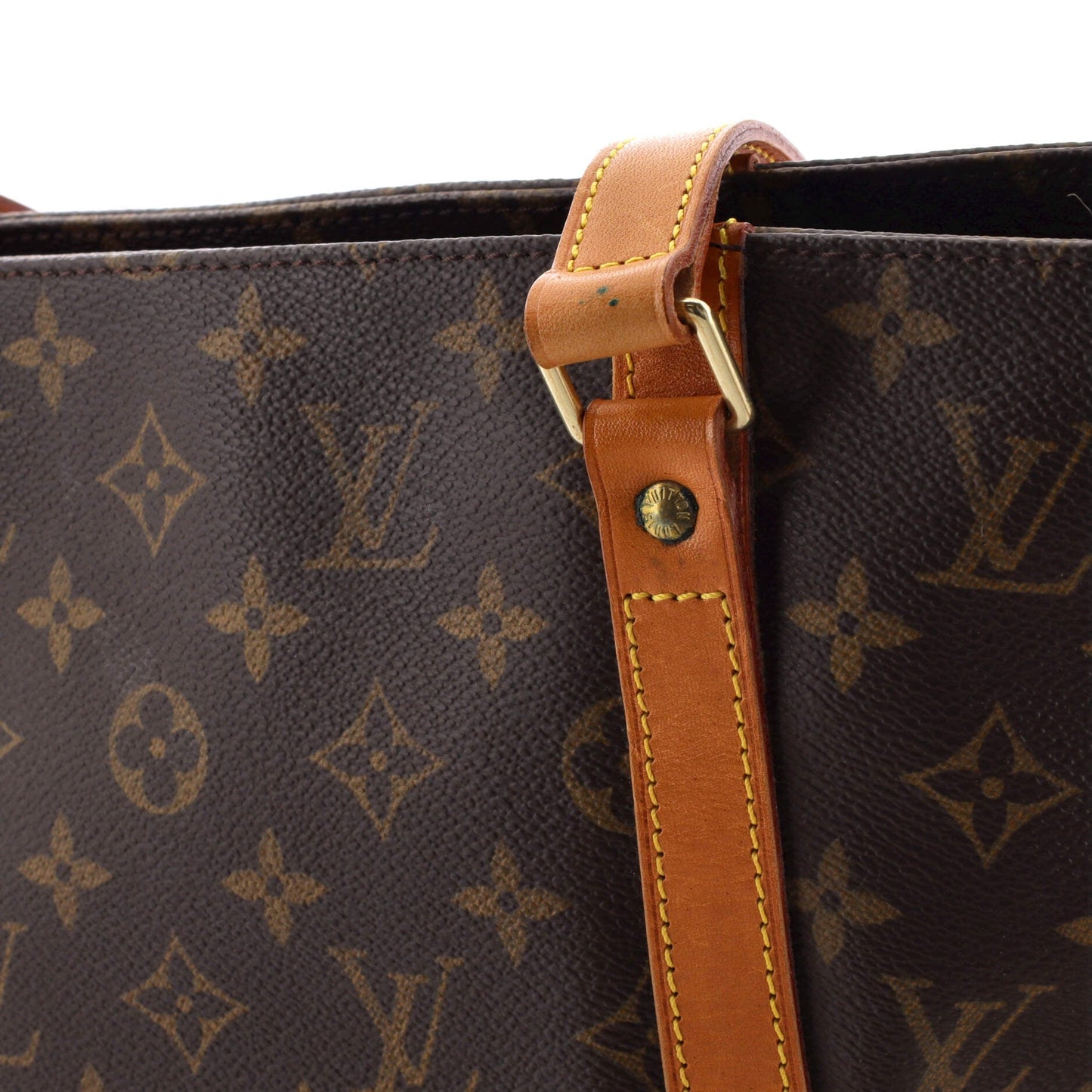 Louis Vuitton Shopping Sac Handbag Monogram Canvas MM