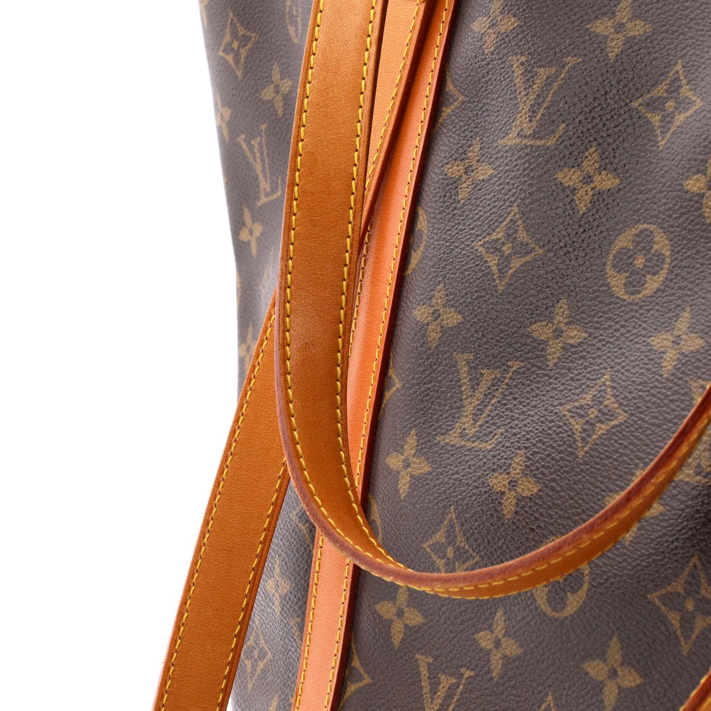Louis Vuitton Shopping Sac Handbag Monogram Canvas MM