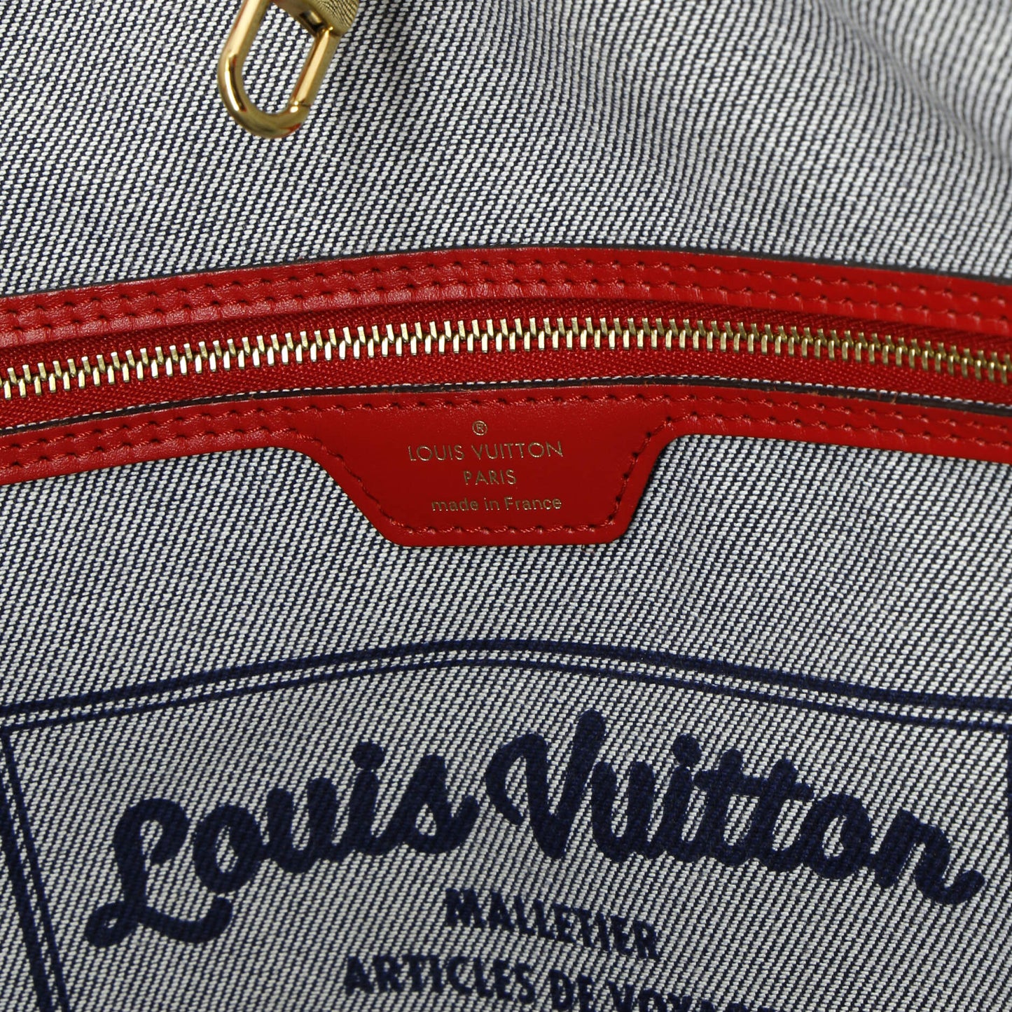 Louis Vuitton Neverfull Tote Damier and Monogram Patchwork Denim MM