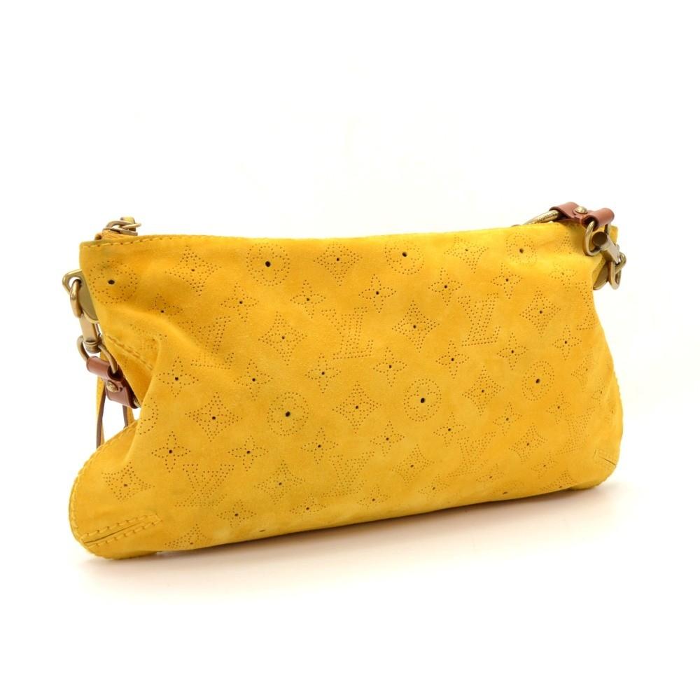 Louis Vuitto Onatah Pochette Suede Leather Shoulder Bag