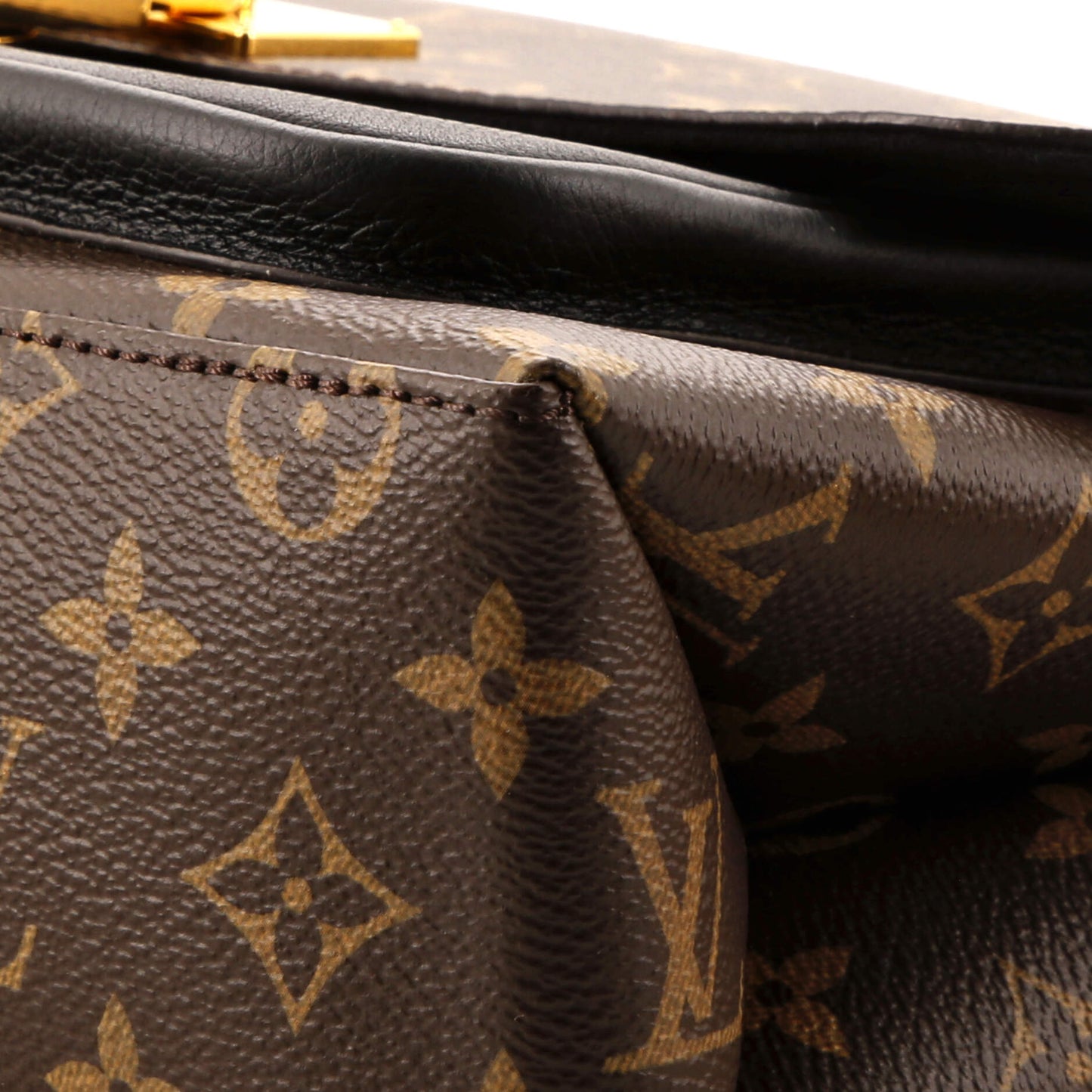 Louis Vuitton Marignan Handbag Monogram Canvas with Leather