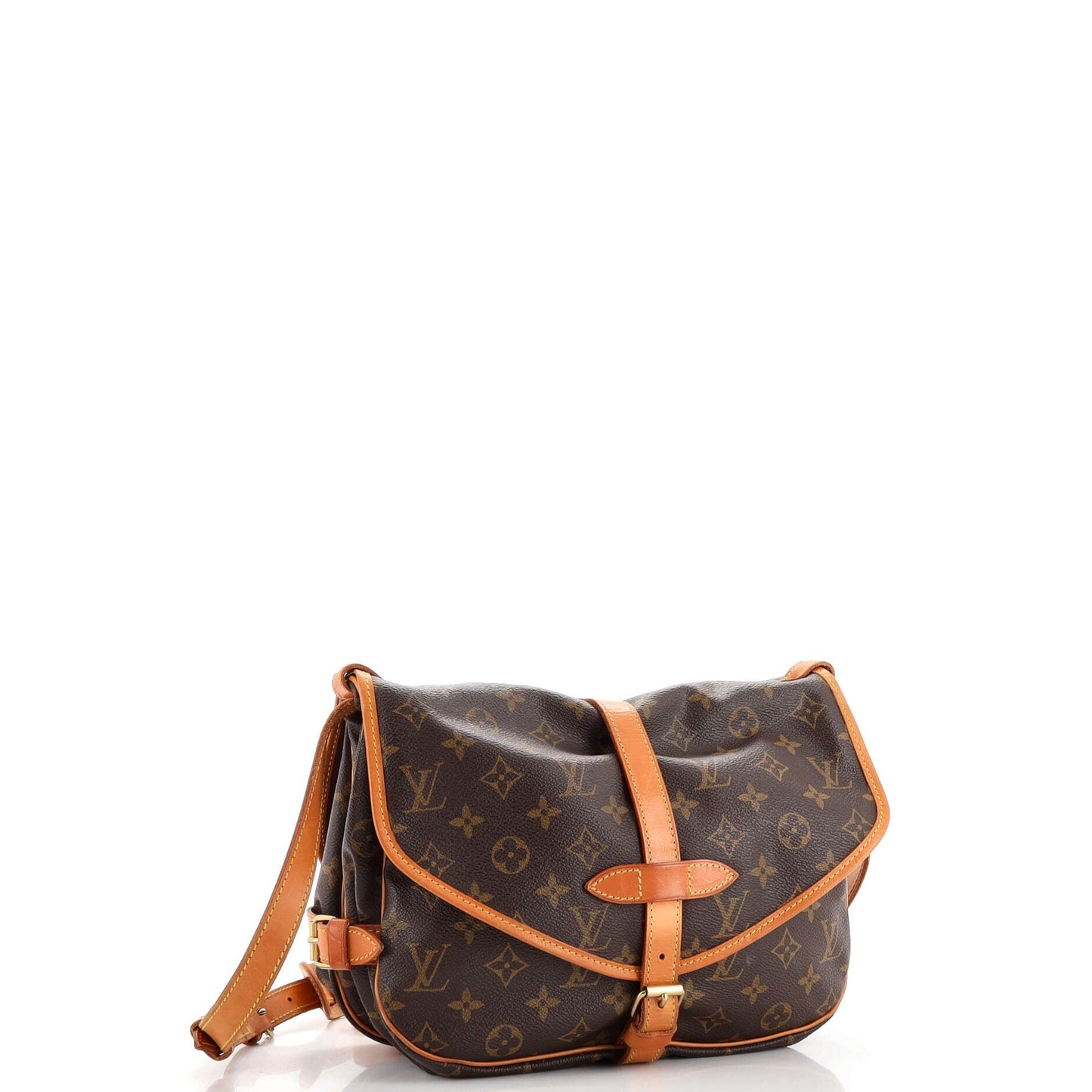 Louis Vuitton Saumur Handbag Monogram Canvas 30
