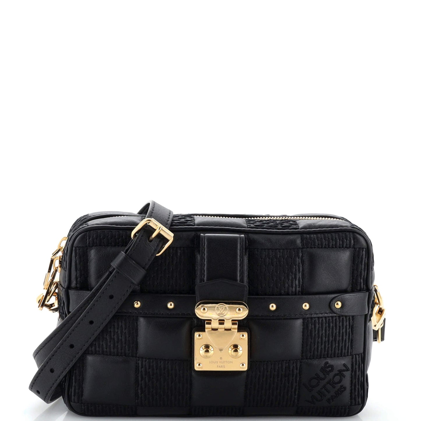 Louis Vuitton Troca Handbag Damier Quilted Lambskin PM