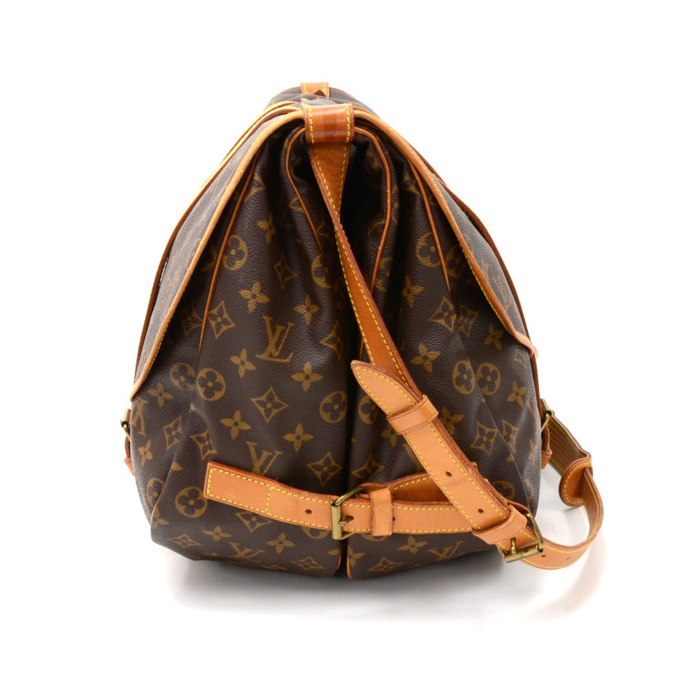 Louis Vuitto Saumur 43 Monogram Canvas Shoulder Bag