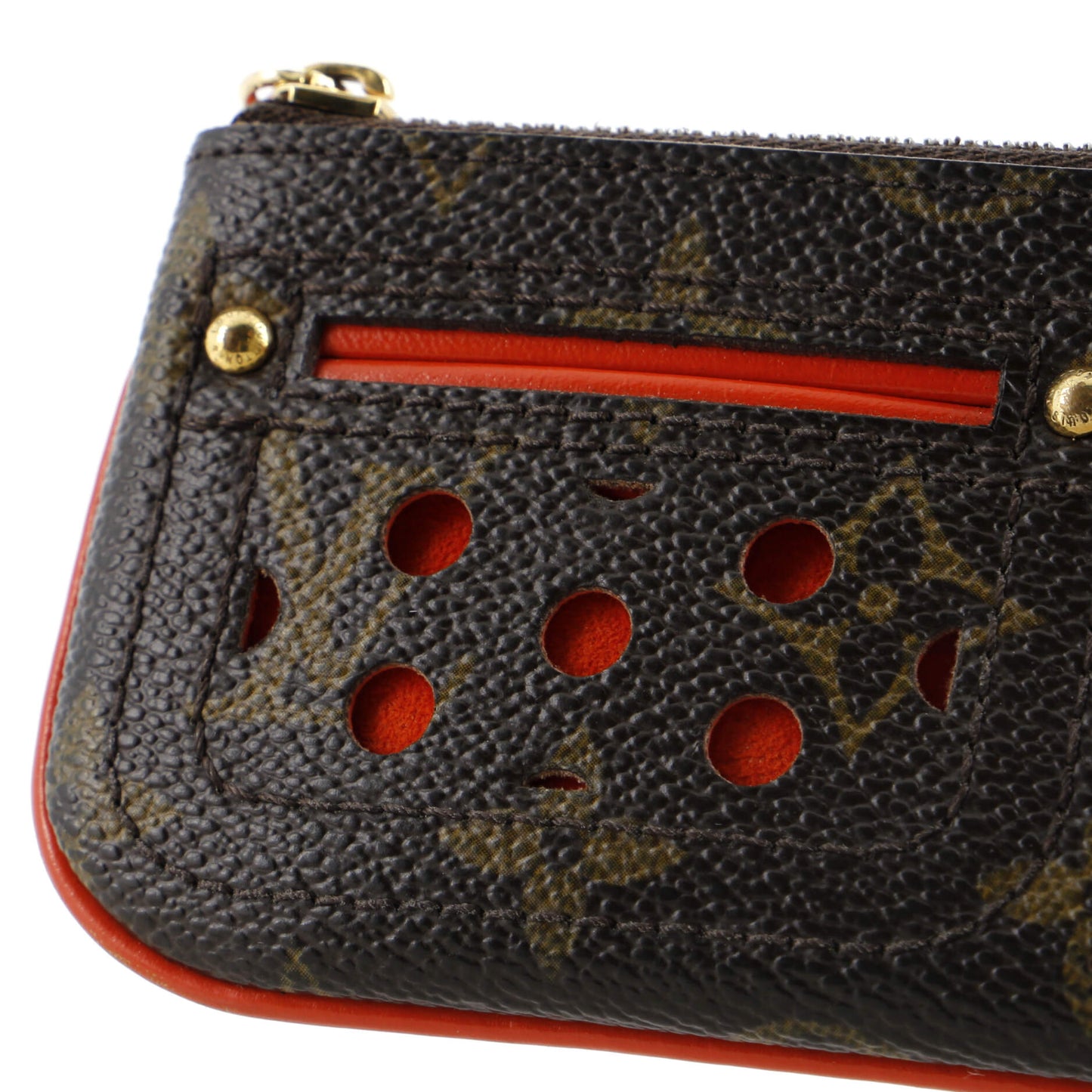 Louis Vuitton Key Pouch Perforated Monogram Canvas