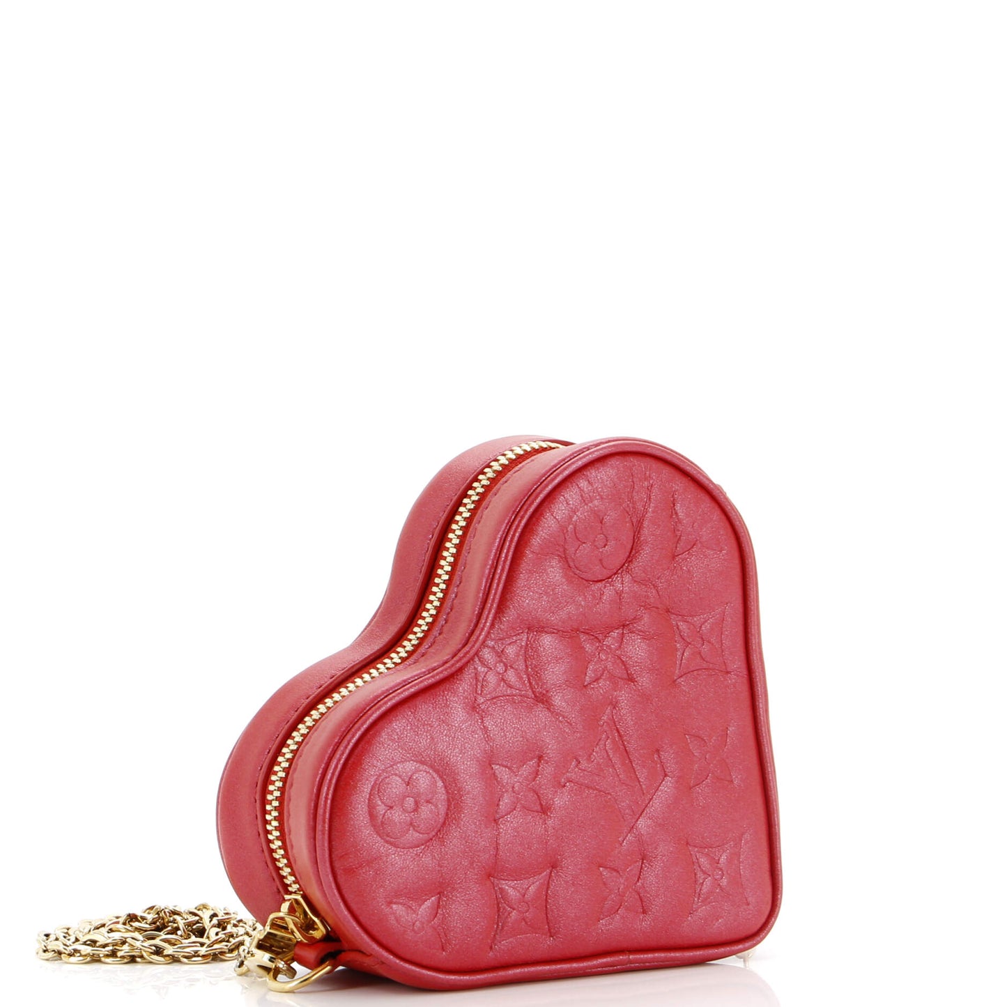 Louis Vuitton Coeur Heart on Chain Bag Monogram Embossed Lambskin