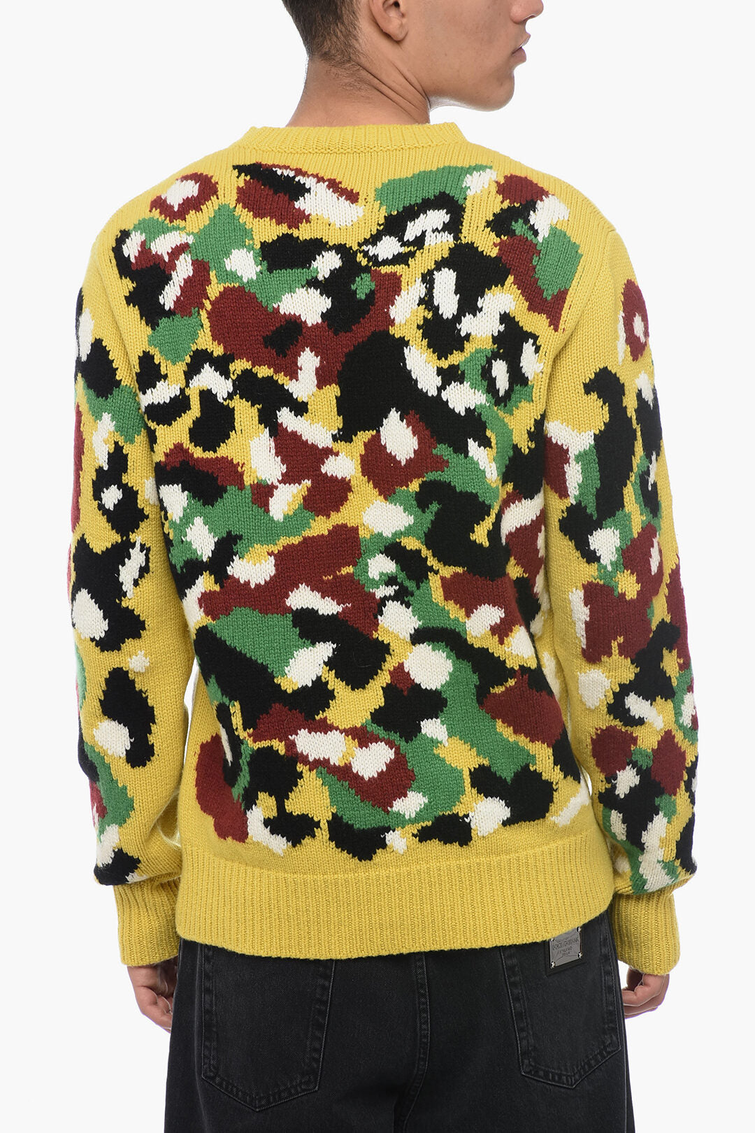 Dior PETER DOIG Camouflage Patterned Cashmere Pullover