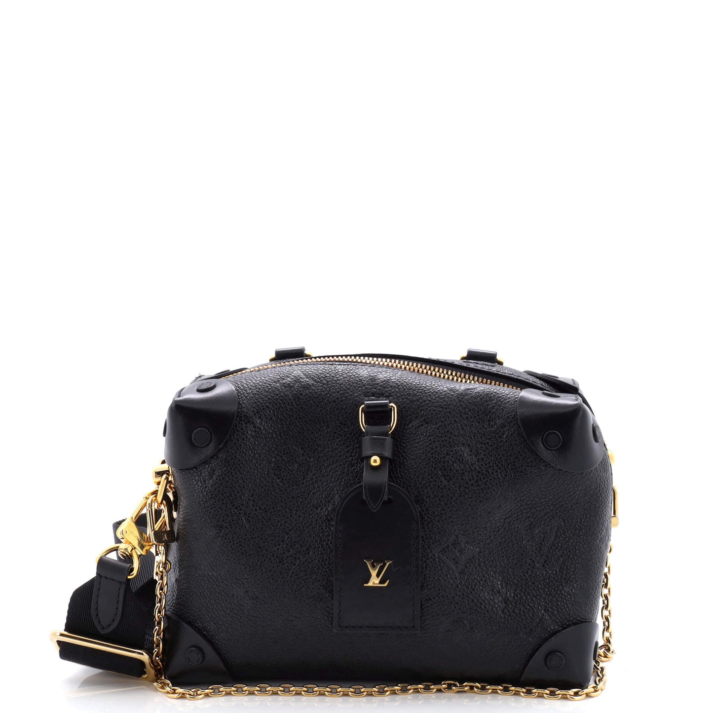 Louis Vuitton Petite Malle Souple Handbag Monogram Empreinte Leather