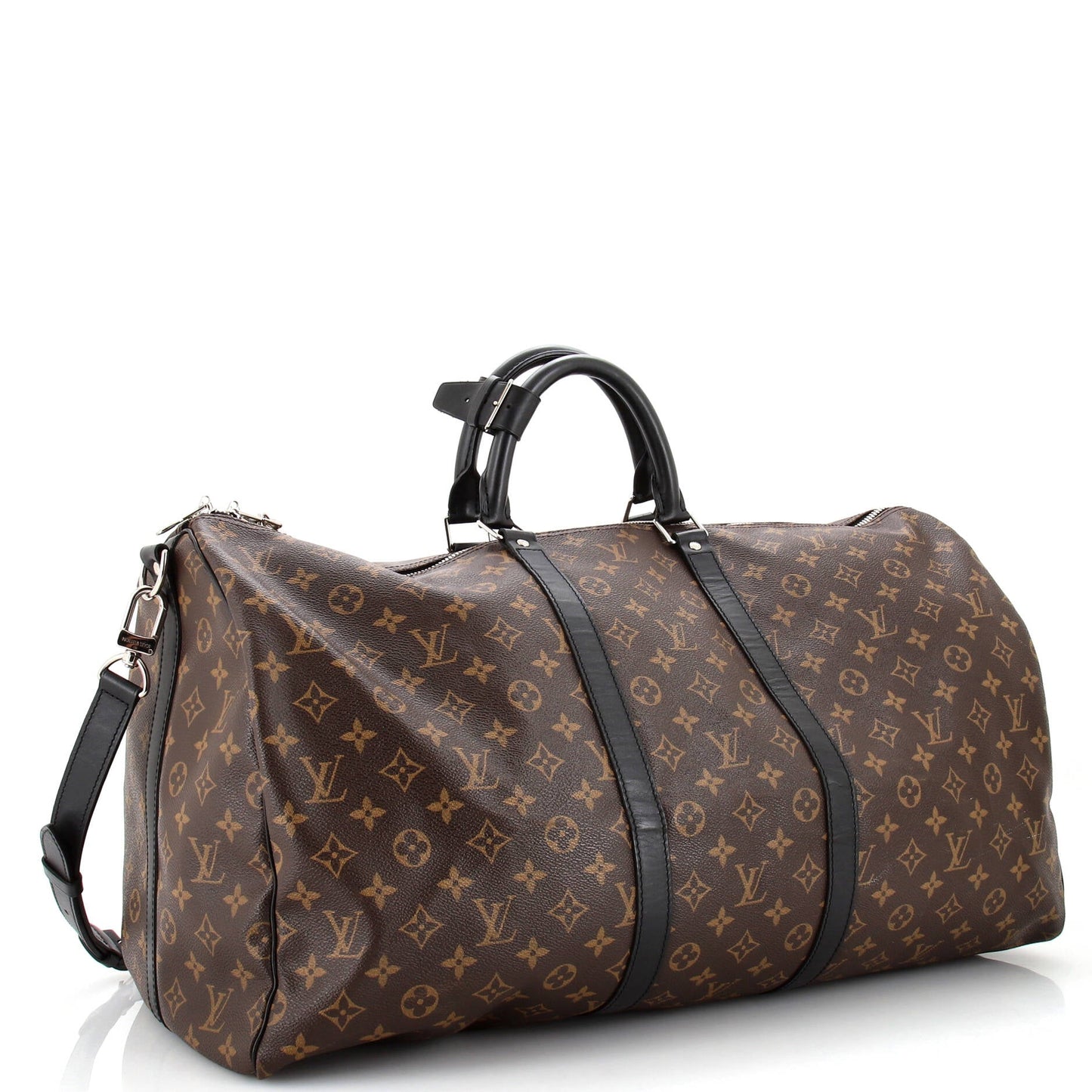 Louis Vuitton Keepall Bandouliere Bag Macassar Monogram Canvas 55