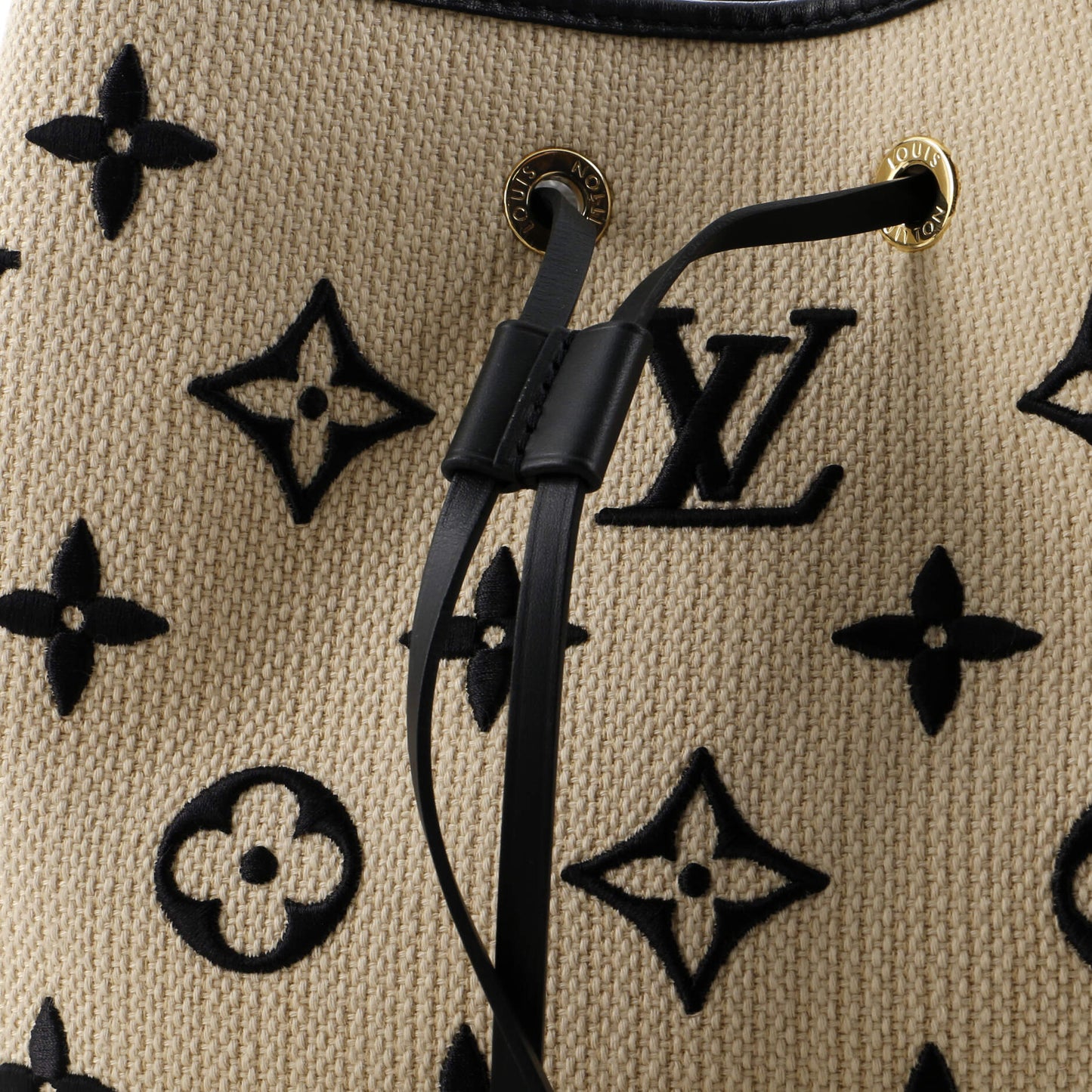Louis Vuitton NeoNoe Handbag Monogram Giant Embroidered Cotton MM