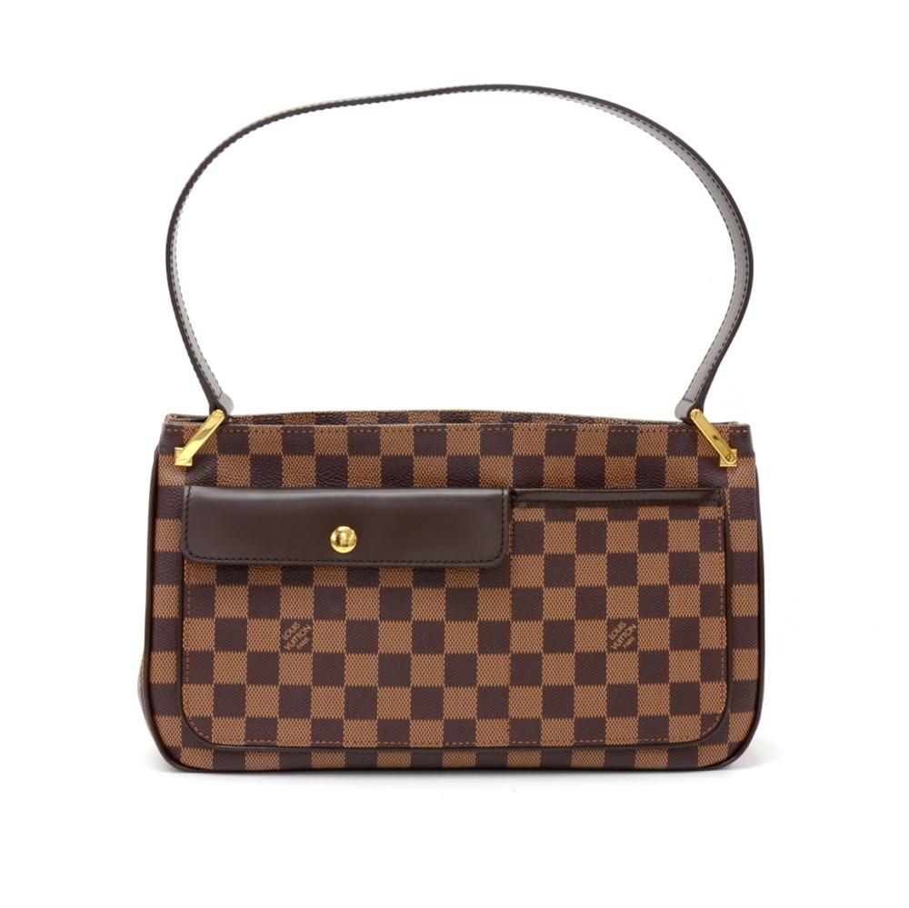 Louis Vuitto Aubagne Damier EbÃ¨ne Canvas Shoulder Bag