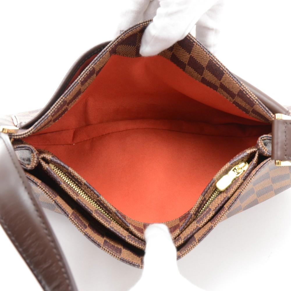 Louis Vuitto Aubagne Damier EbÃ¨ne Canvas Shoulder Bag