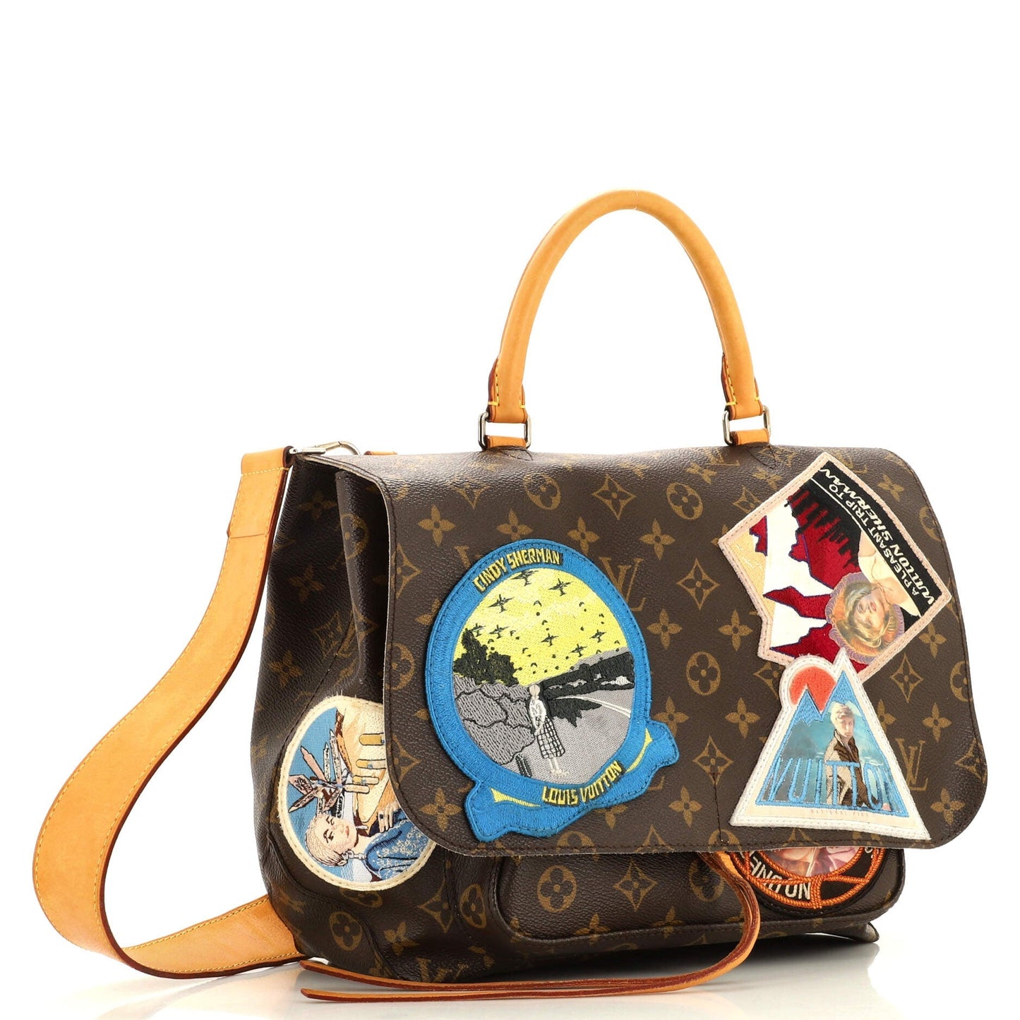 Louis Vuitton Cindy Sherman Camera Messenger Bag Patch Embellished Monogram Canvas