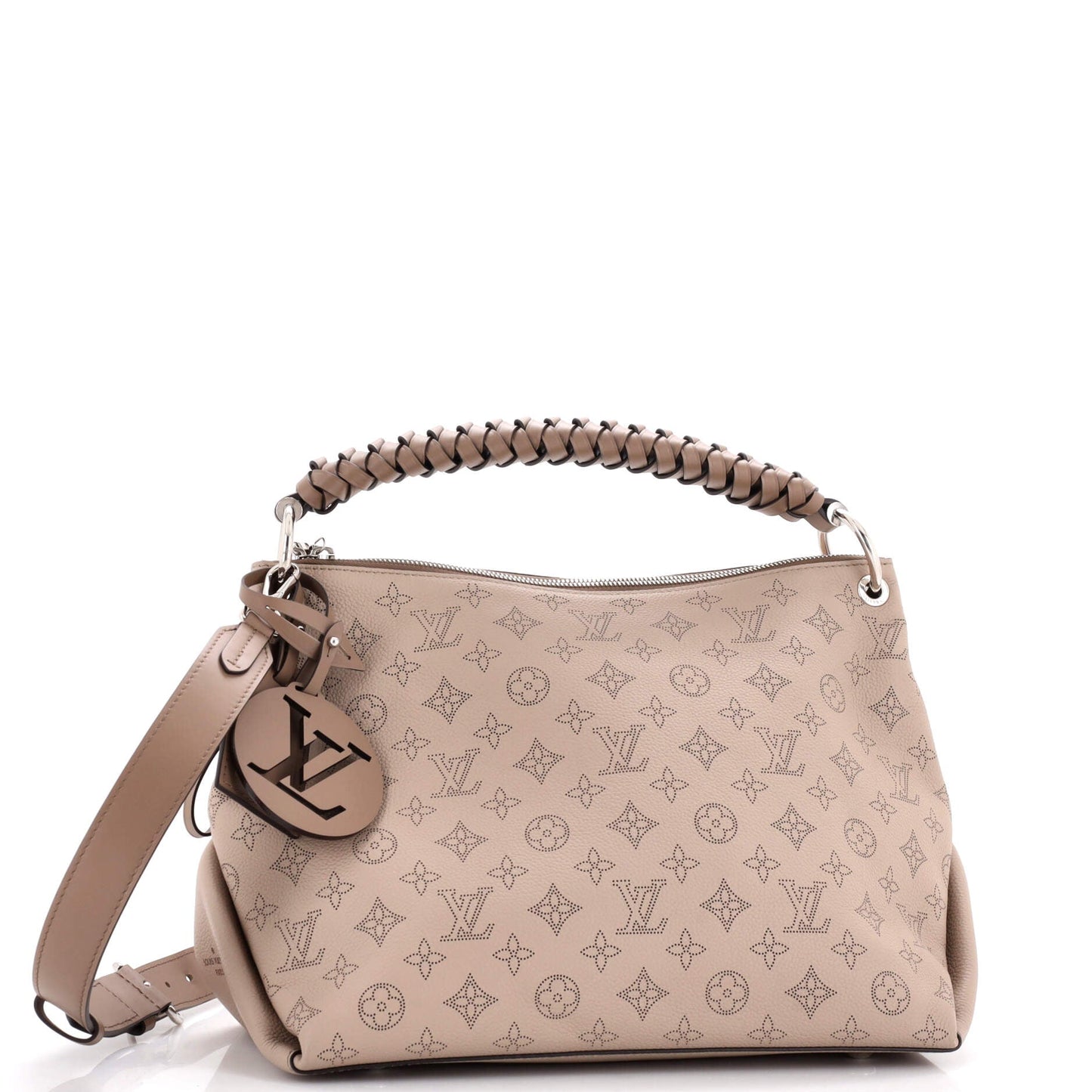 Louis Vuitton Braided Handle Beaubourg Hobo Mahina Leather MM