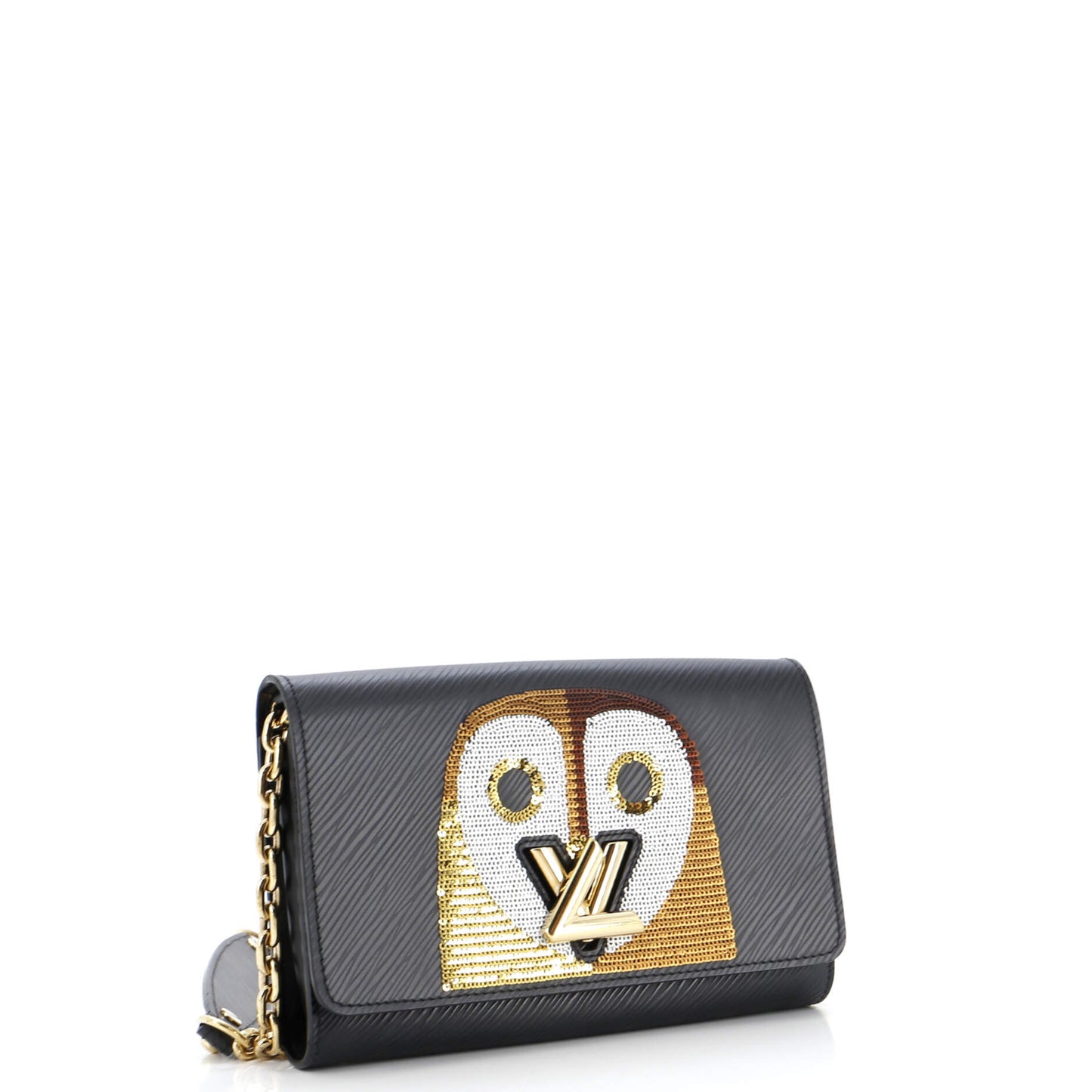 Louis Vuitton Twist Chain Wallet Epi Leather with Sequins
