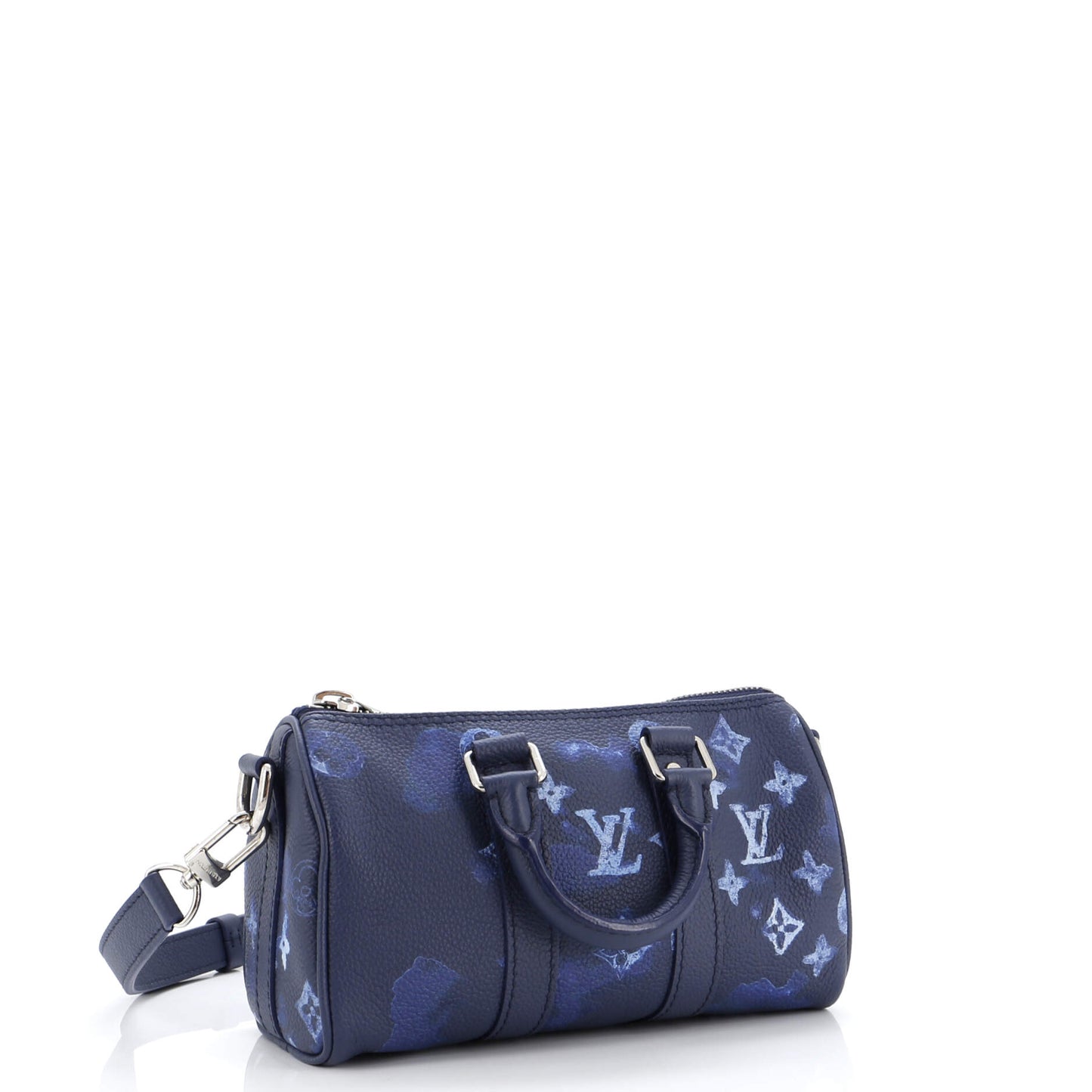 Louis Vuitton Keepall Bandouliere Bag Limited Edition Monogram Ink Watercolor Leather XS