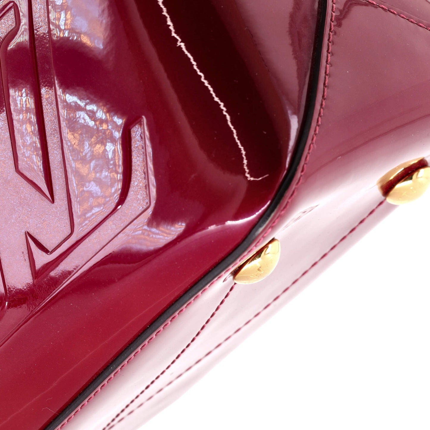 Louis Vuitton Miroir Handbag Vernis with Monogram Canvas