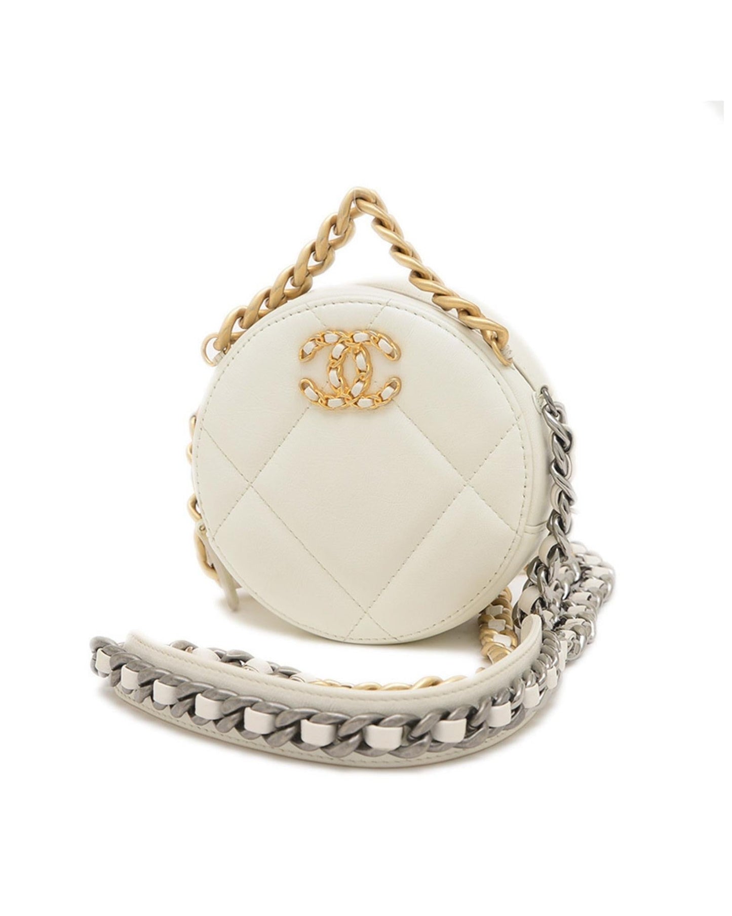 Chanel Round Quilted Chain Bag