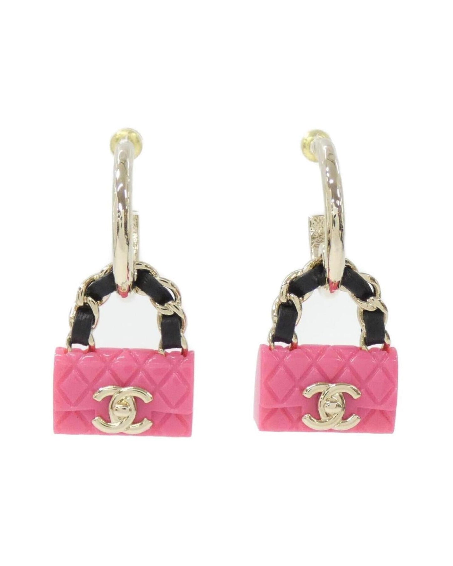 Chanel Mini Bag Charm Earrings