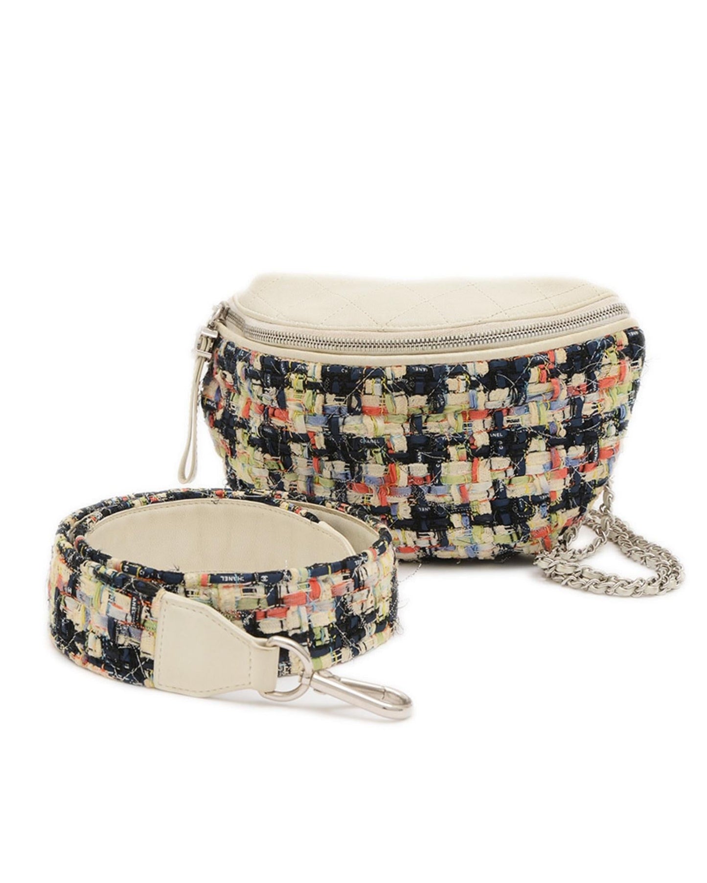 Chanel Tweed Crossbody Bag with Chain