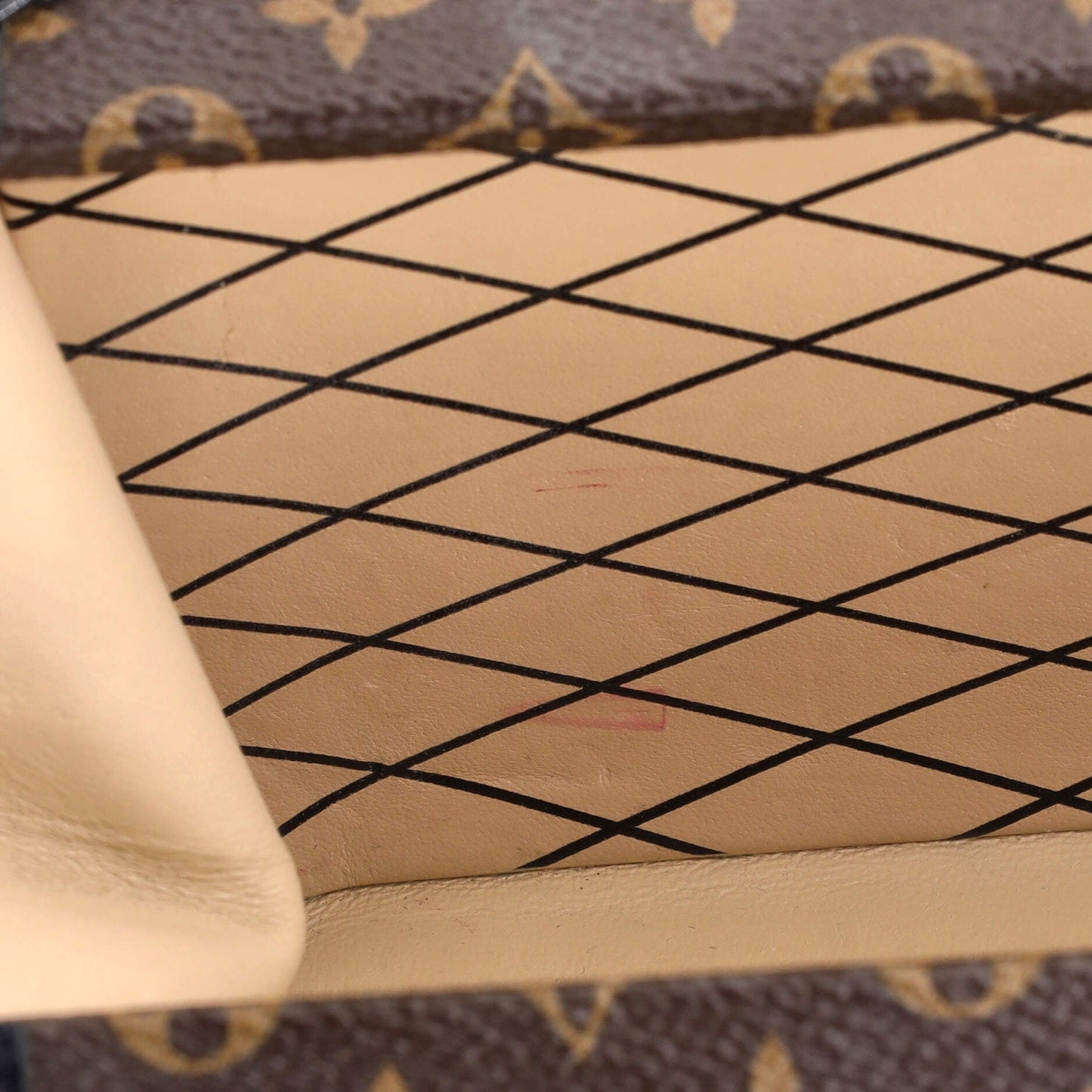 Louis Vuitton Petite Malle Handbag Monogram Canvas