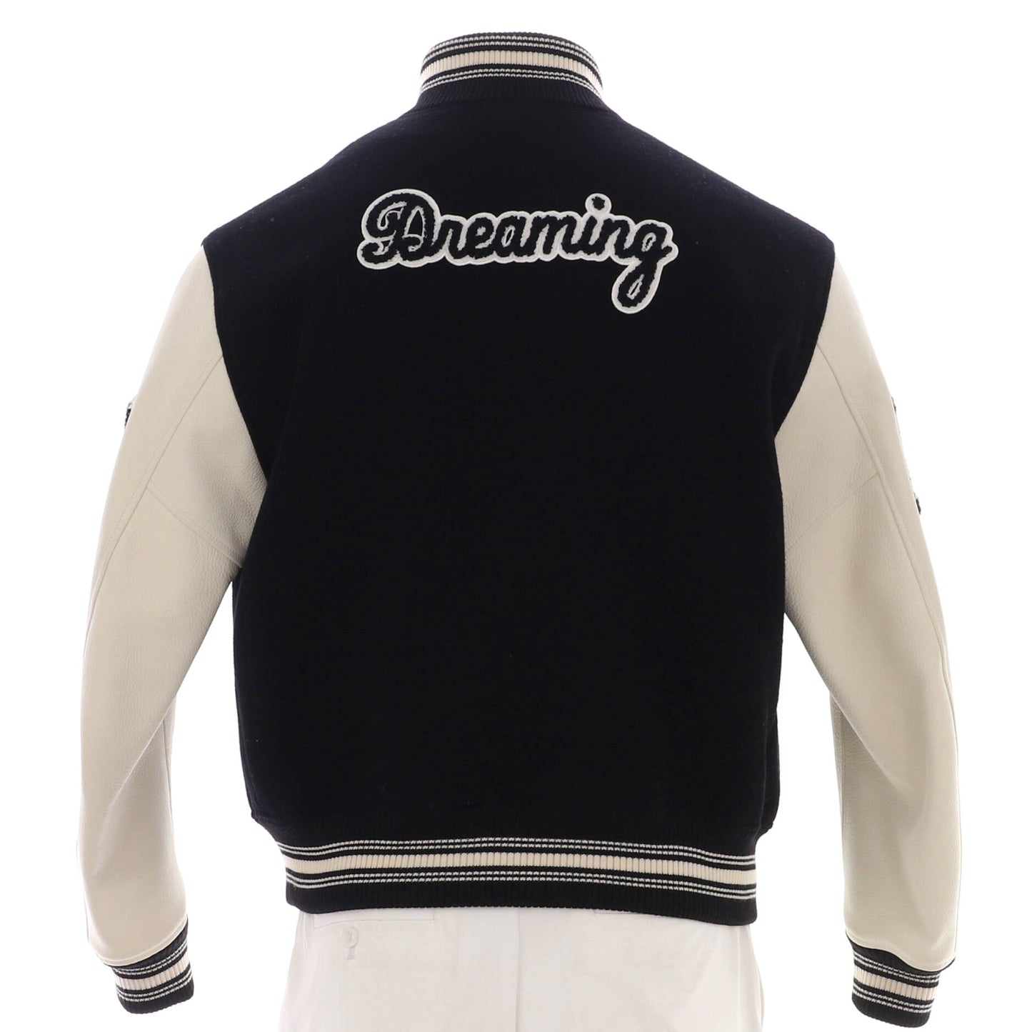Louis Vuitton Men's Dreaming Varsity Jacket Wool Cashmere Blend and Leather