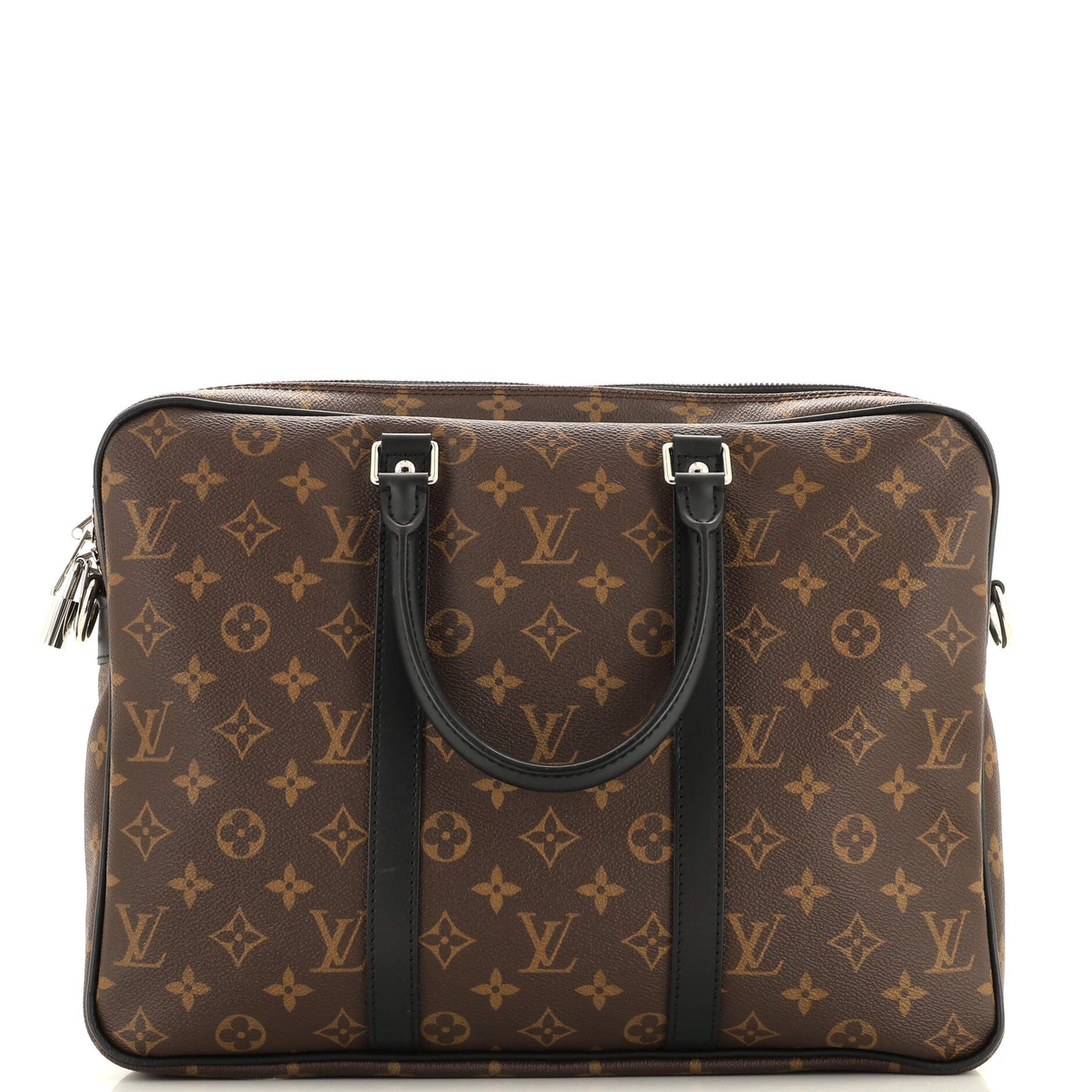 Louis Vuitton Porte-Documents Voyage Briefcase Macassar Monogram Canvas PM