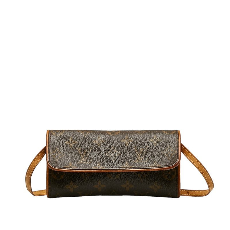Louis Vuitton Monogram M51854 Shoulder Bag PVC/Leather Brown